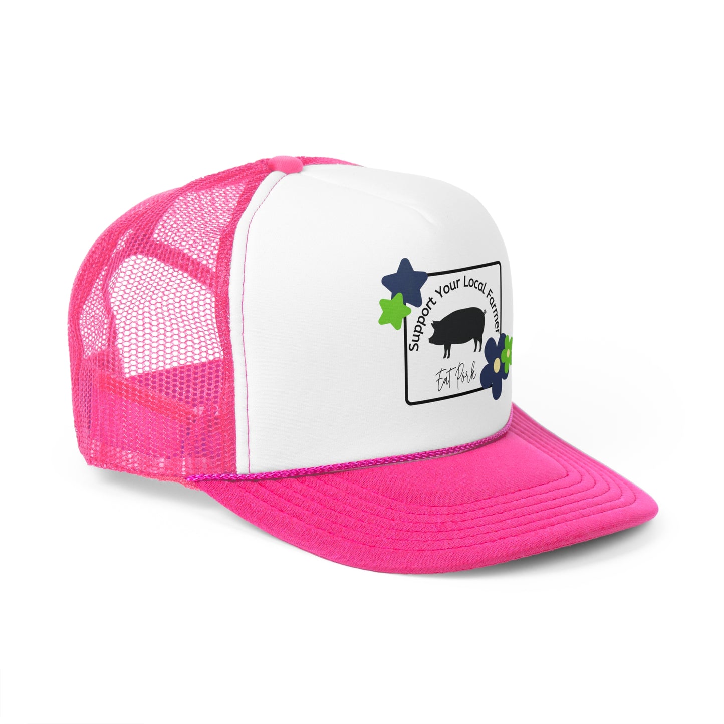 Support Local Farmers Trucker Hat - Eat Pork