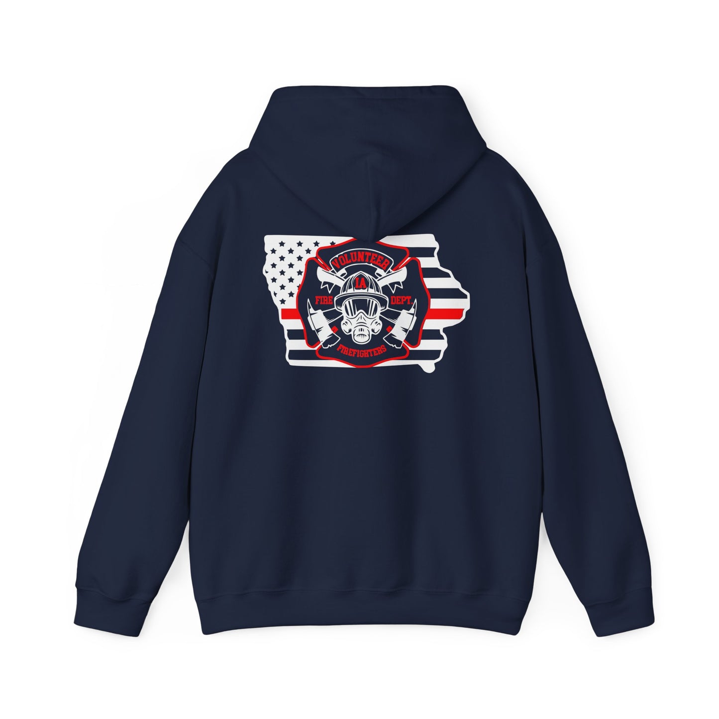 Iowa Volunteer Firefighter Hoodie | Unisex Gildan Heavy Hoodie