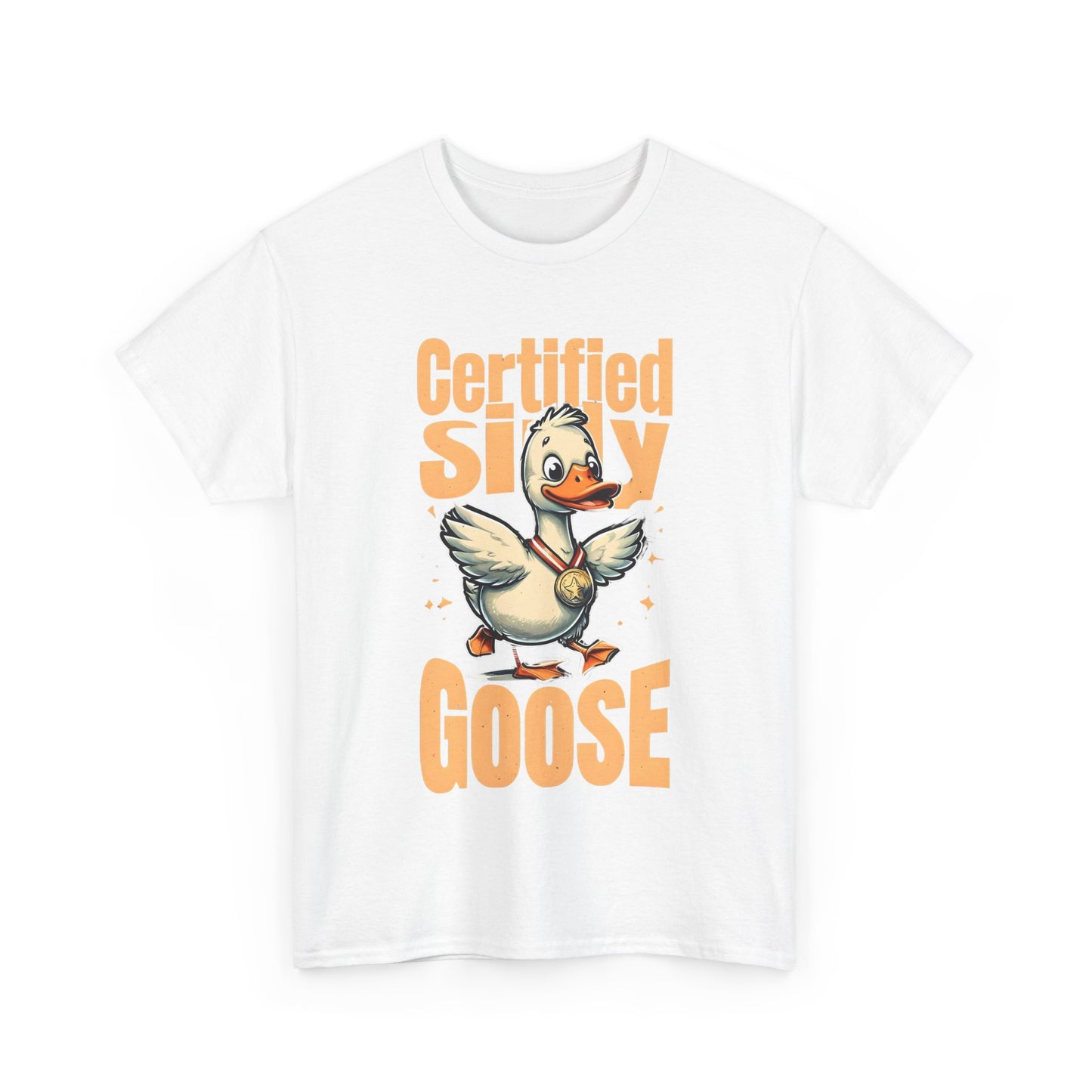 Certified Silly Goose Funny T-Shirt | Cute Goose Graphic Tee | Unisex Cotton Tee | Gift for Animal Lovers | Humor | Silly Goose Apparel