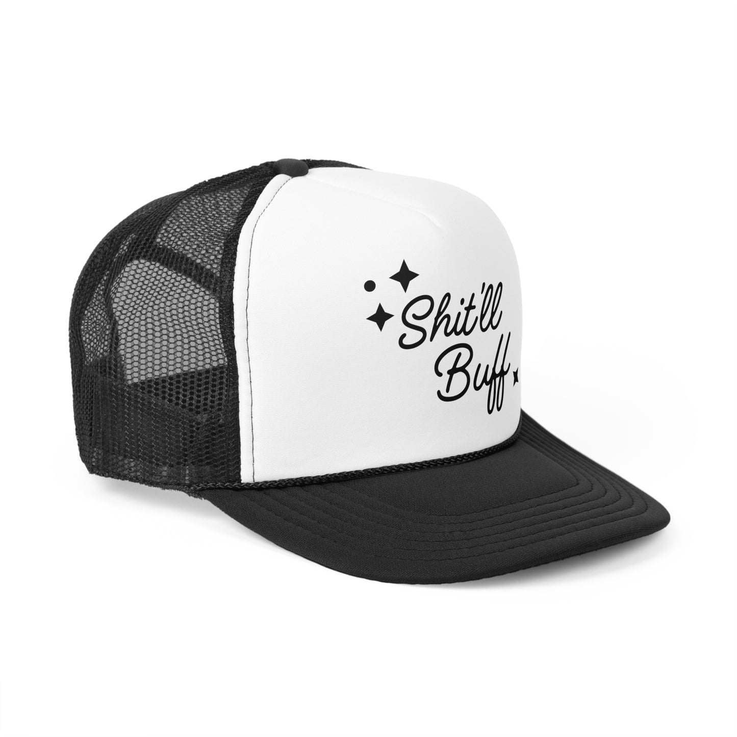 Shit ll Buff | Funny Trucker Hat |  Mesh Cap with Adjustable Snapback