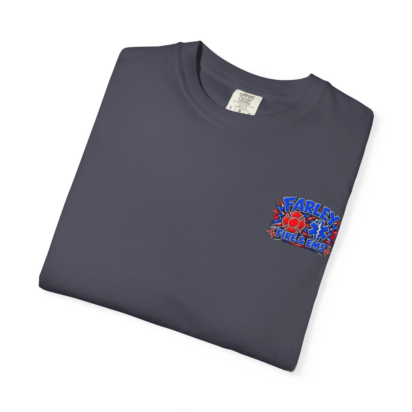 Cartoon Farley Fire & EMS T‑Shirt — Comfort Colors Unisex