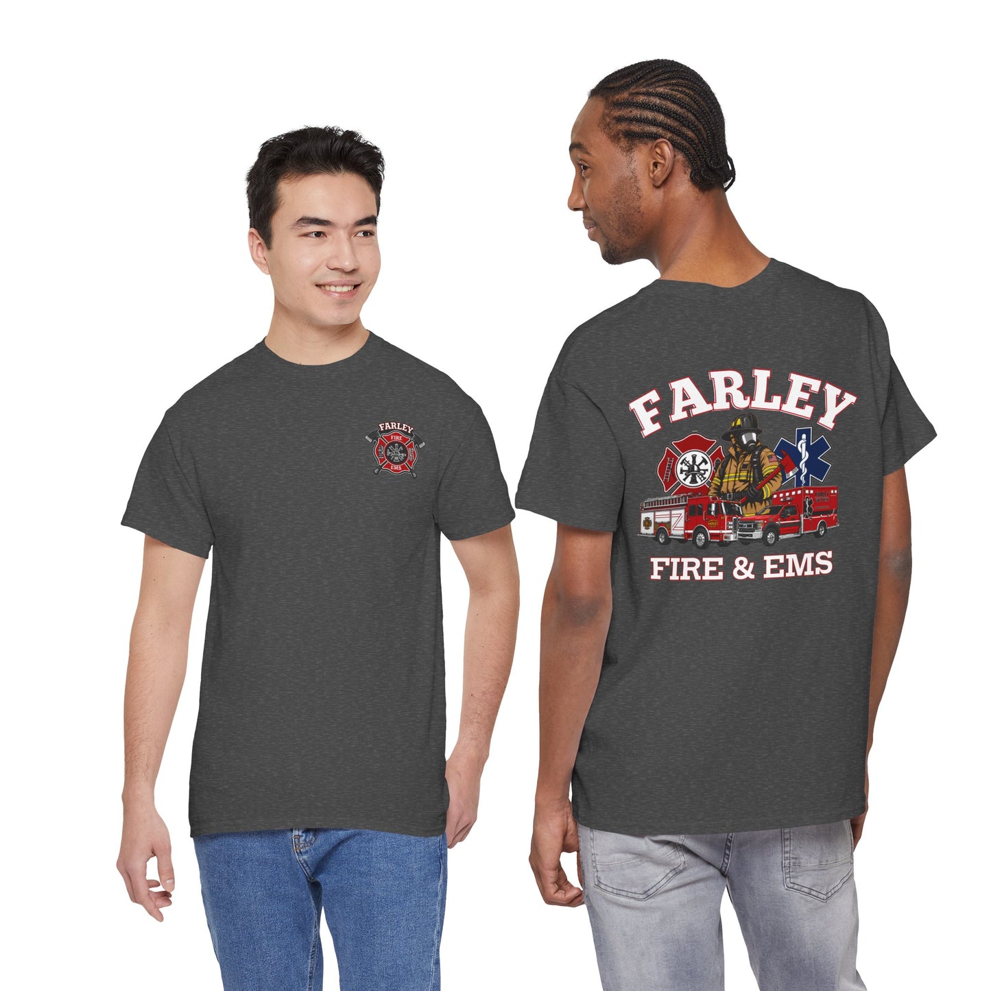 Farley Fire & EMS T-Shirt -Bunker Gear - Gildan Heavy Tee