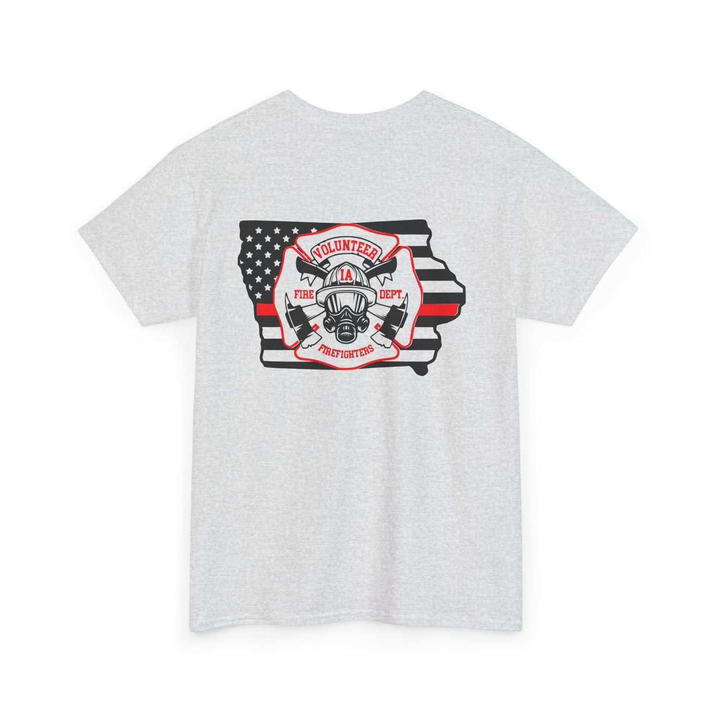Iowa Volunteer Firefighter Shirt | Unisex Gildan Heavy Tee