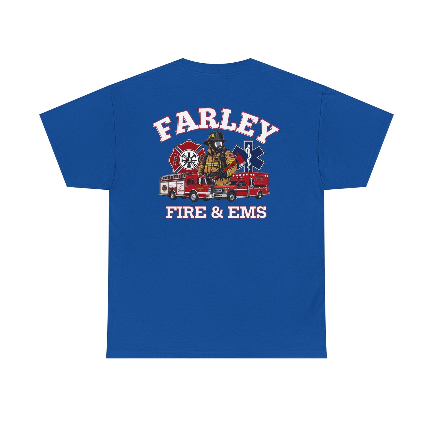 Farley Fire & EMS T-Shirt -Bunker Gear - Gildan Heavy Tee
