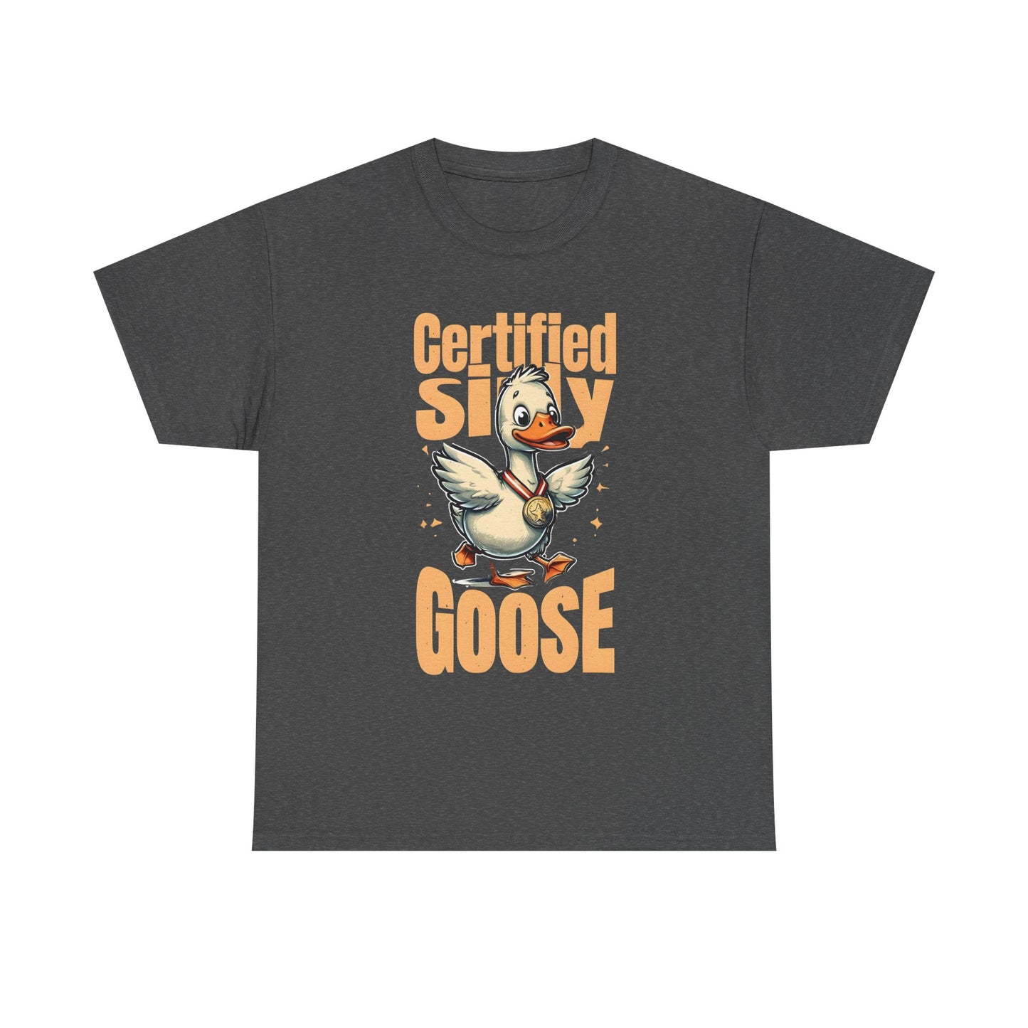 Certified Silly Goose Funny T-Shirt | Cute Goose Graphic Tee | Unisex Cotton Tee | Gift for Animal Lovers | Humor | Silly Goose Apparel