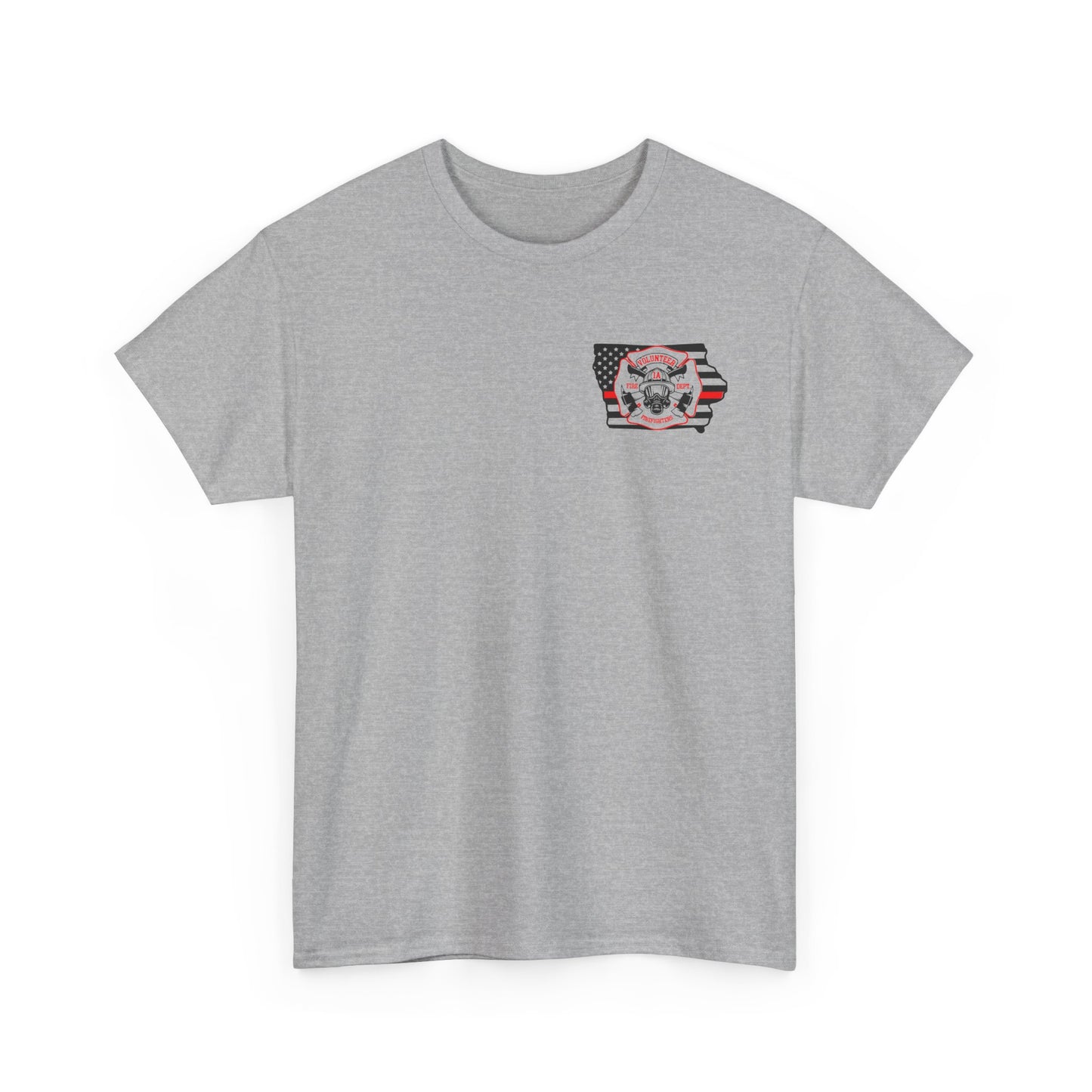 Iowa Volunteer Firefighter Shirt | Unisex Gildan Heavy Tee
