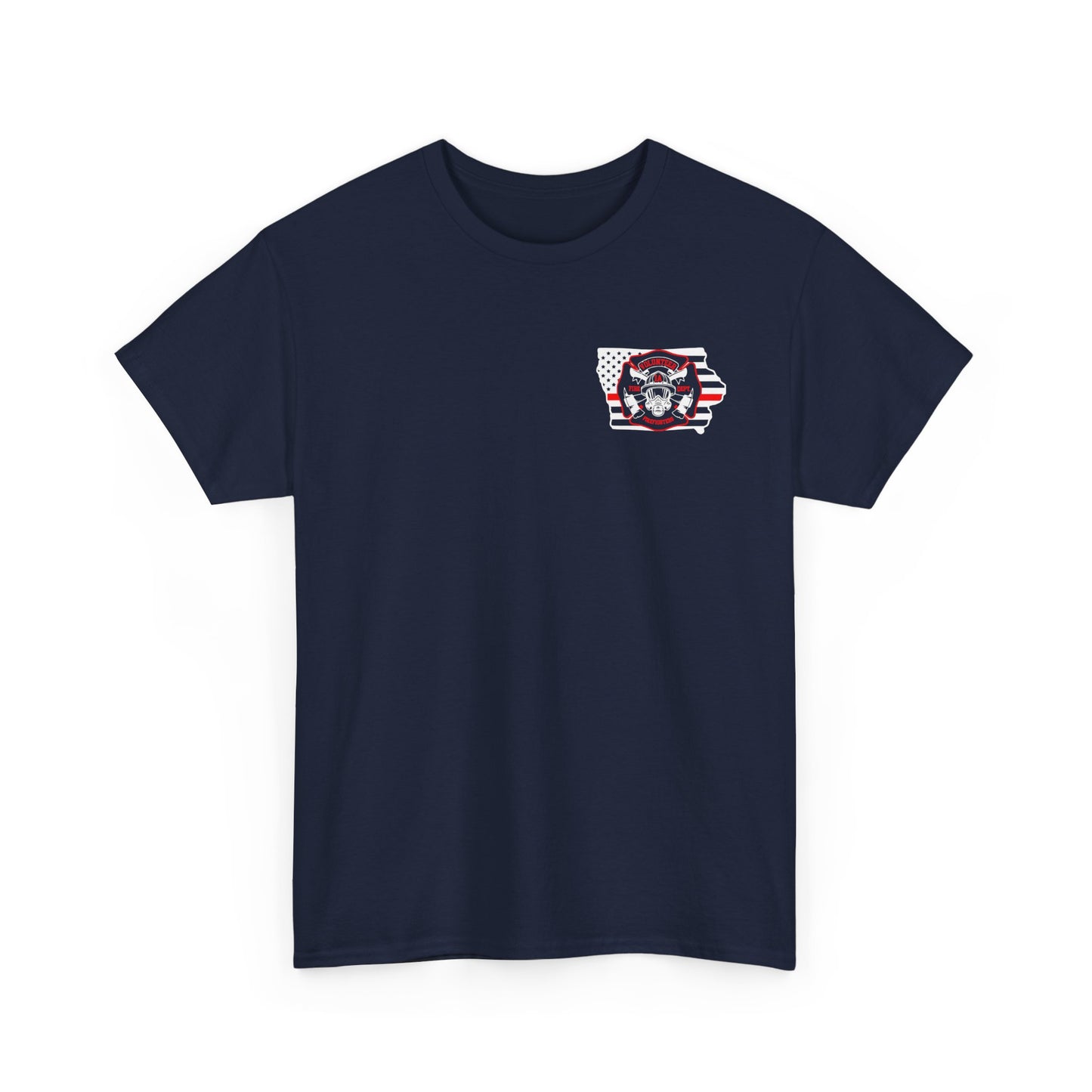 Iowa Volunteer Firefighter Shirt | Unisex Gildan Heavy Tee