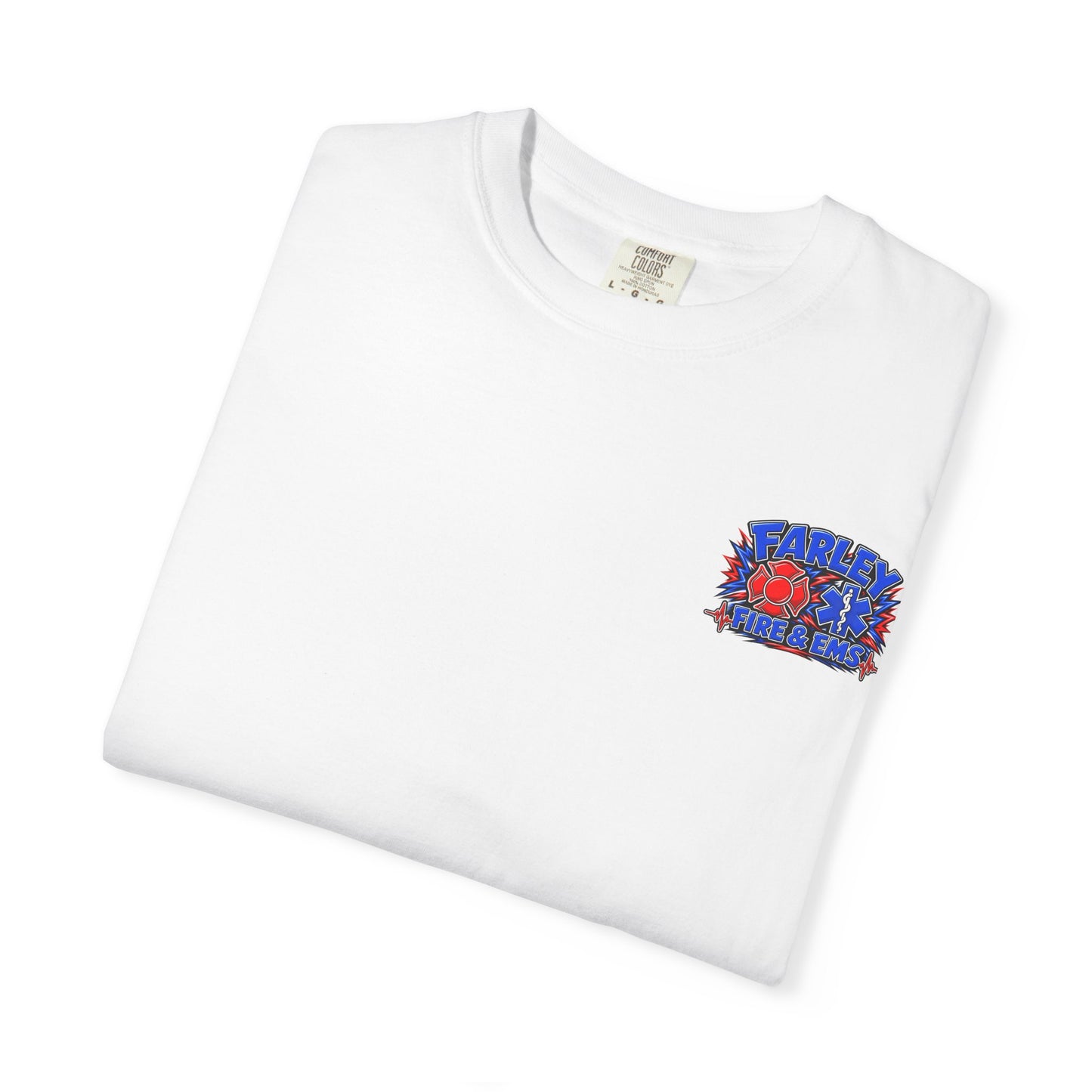 Cartoon Farley Fire & EMS T‑Shirt — Comfort Colors Unisex
