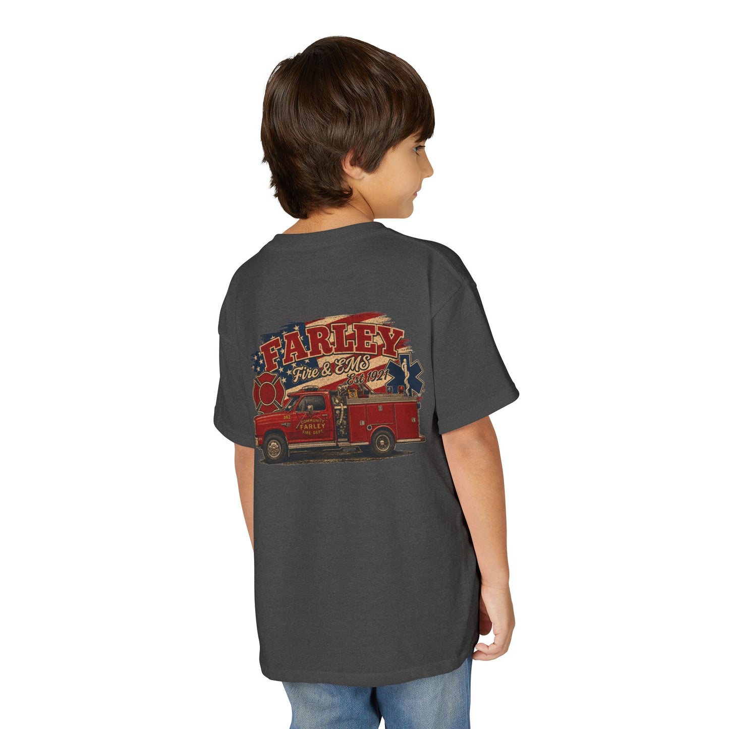 Vintage Farley Fire & EMS Youth - Gildan