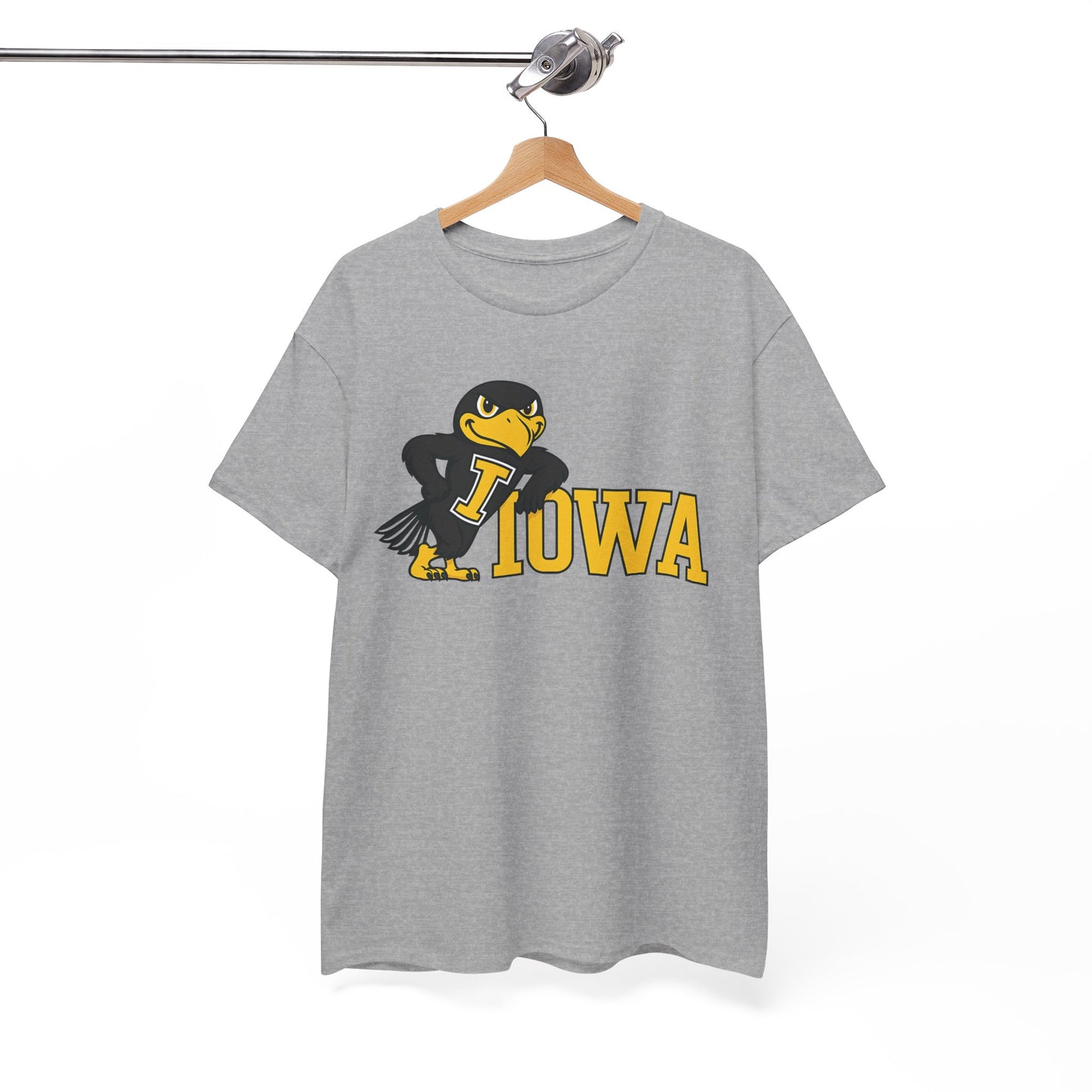 Herky- Iowa - Gildan Heavy Cotton Tee