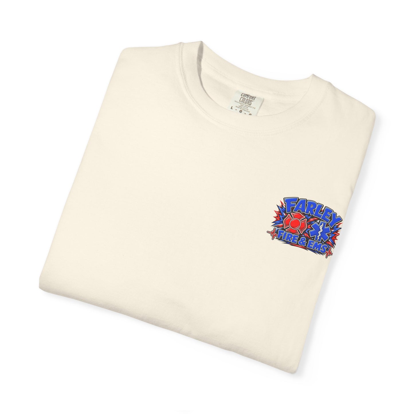 Cartoon Farley Fire & EMS T‑Shirt — Comfort Colors Unisex