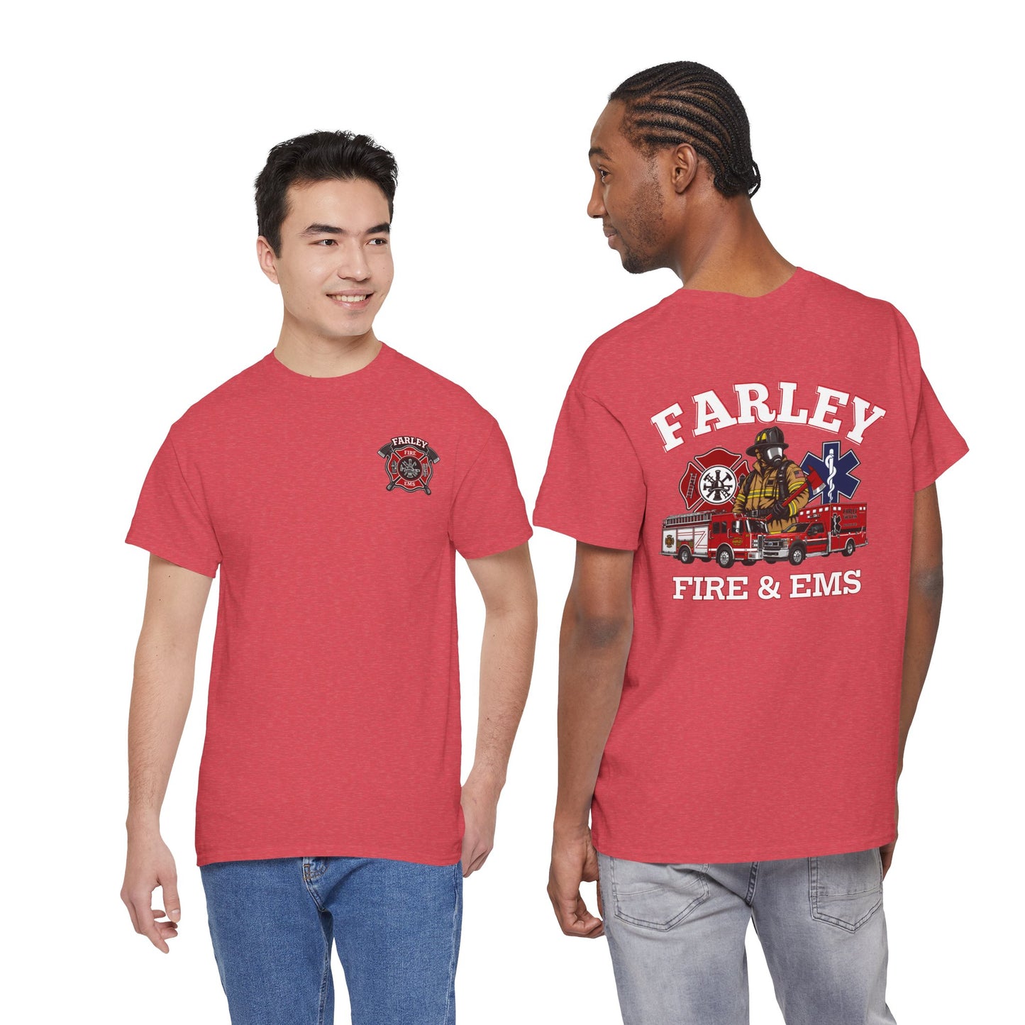 Farley Fire & EMS T-Shirt -Bunker Gear - Gildan Heavy Tee