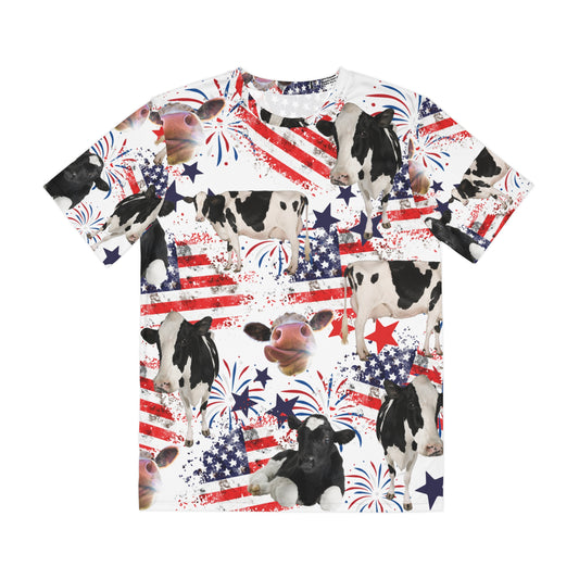 Patriotic Cow All Over Shirt
