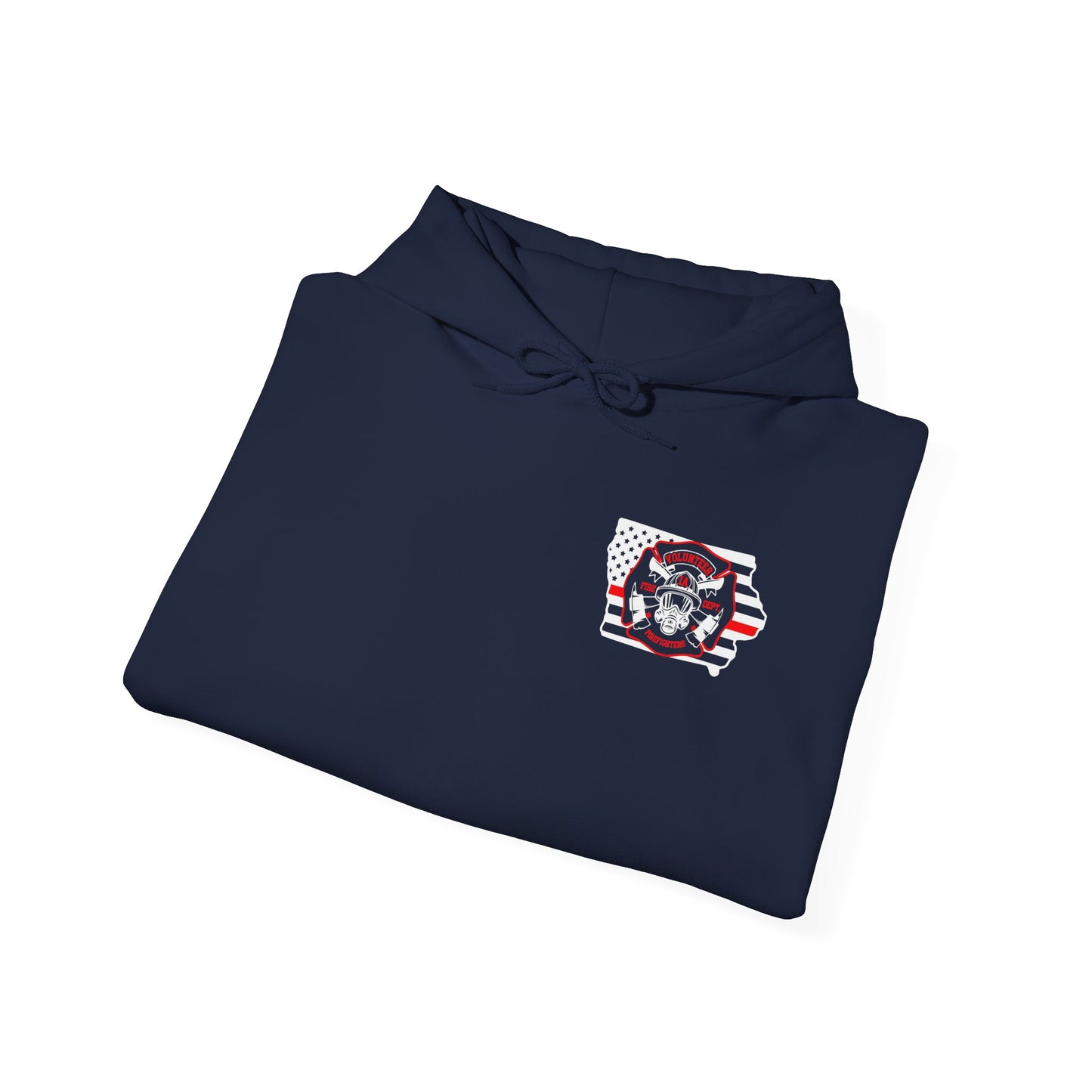 Iowa Volunteer Firefighter Hoodie | Unisex Gildan Heavy Hoodie