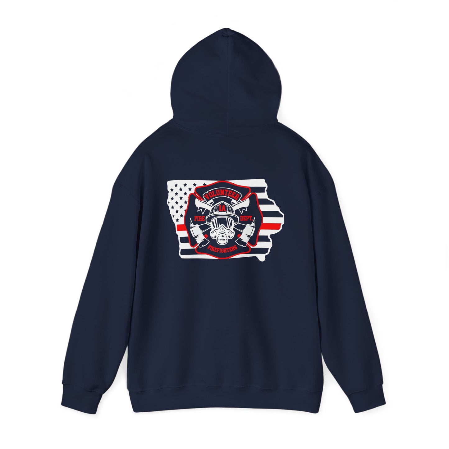 Iowa Volunteer Firefighter Hoodie | Unisex Gildan Heavy Hoodie
