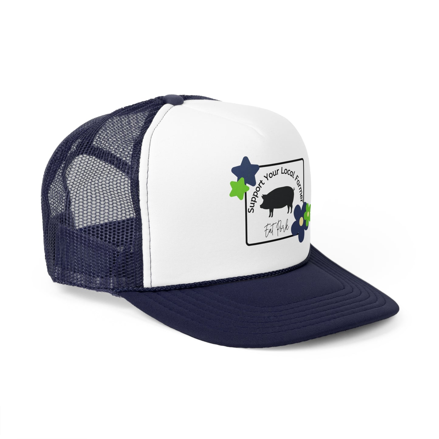 Support Local Farmers Trucker Hat - Eat Pork