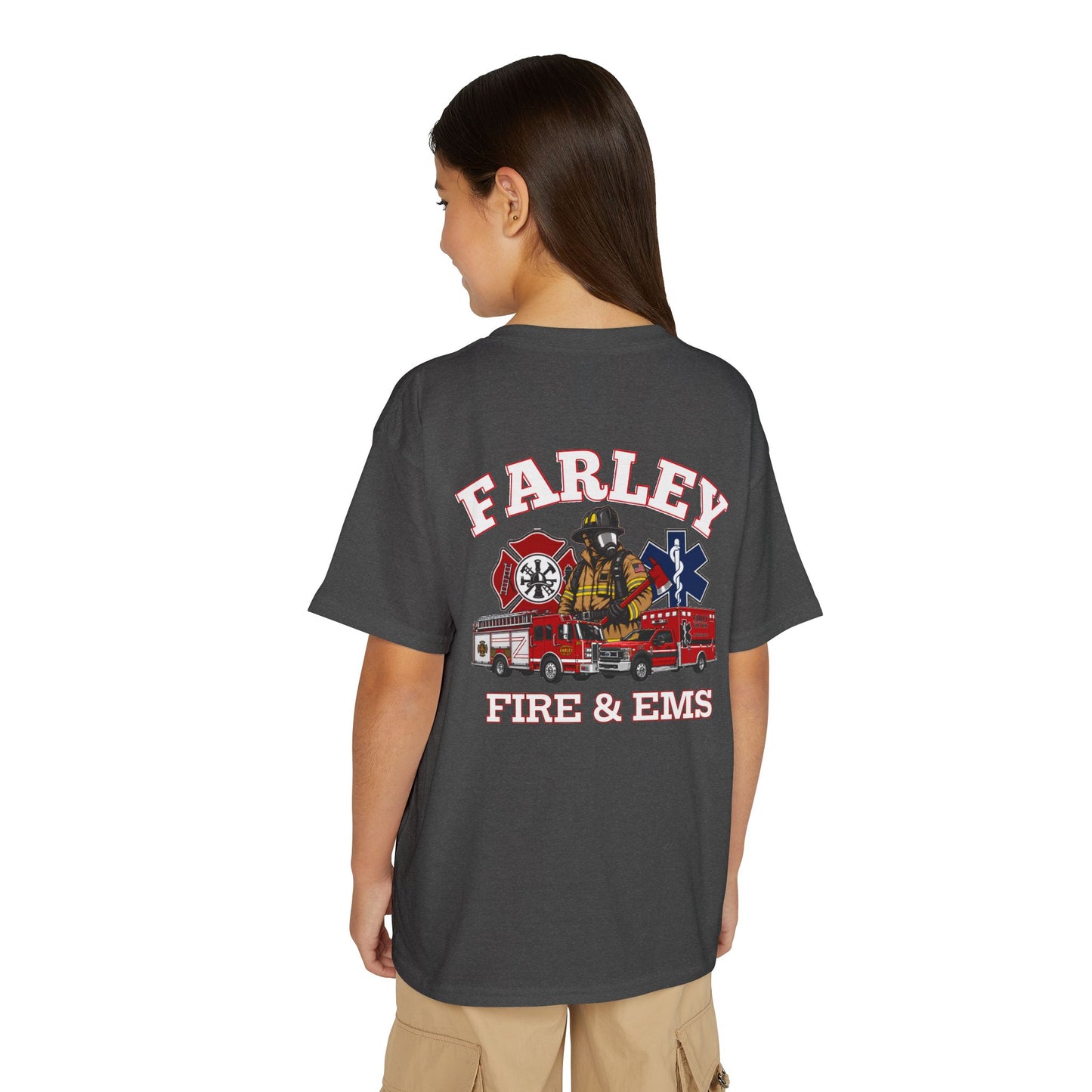 Farley Fire & EMS T-Shirt -Bunker Gear - YOUTH Gildan