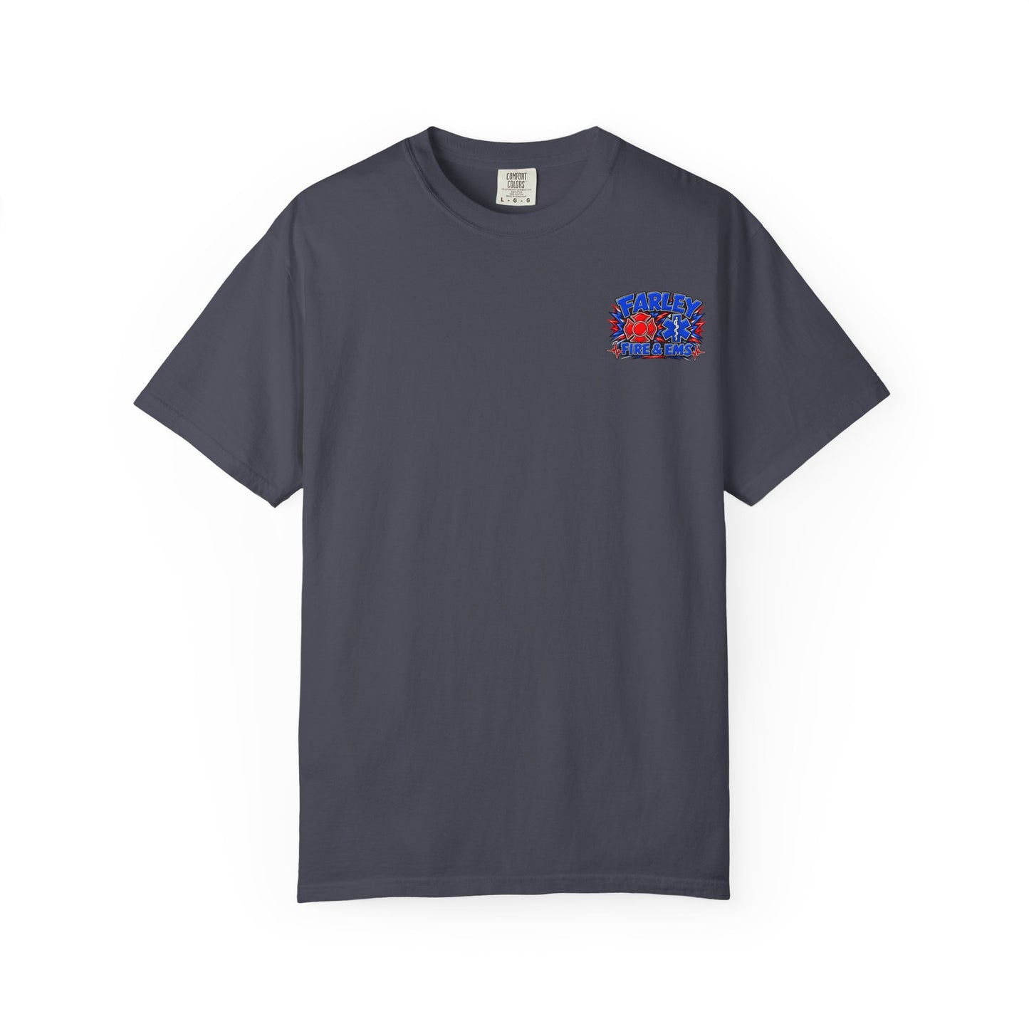 Cartoon Farley Fire & EMS T‑Shirt — Comfort Colors Unisex