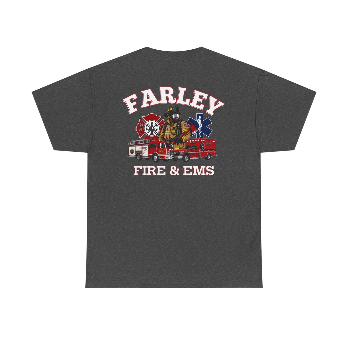 Farley Fire & EMS T-Shirt -Bunker Gear - Gildan Heavy Tee