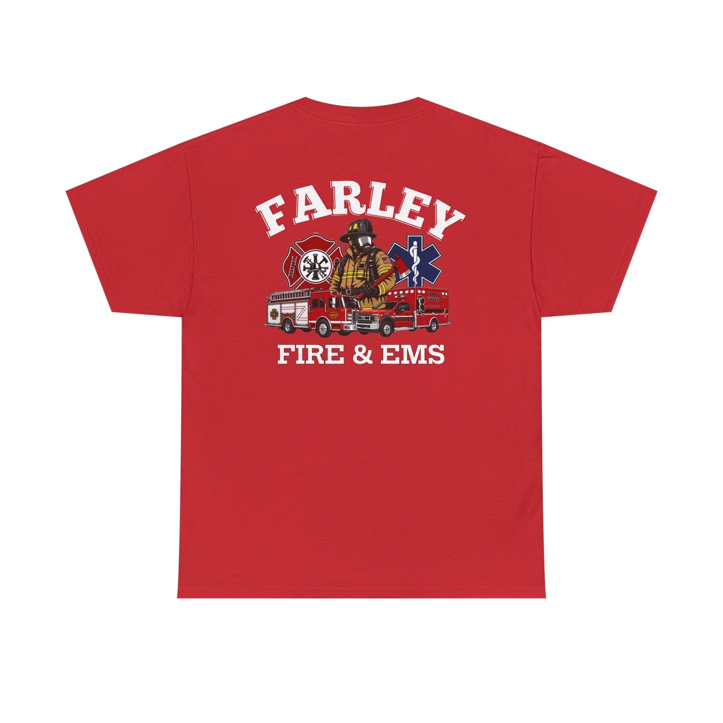 Farley Fire & EMS T-Shirt -Bunker Gear - Gildan Heavy Tee