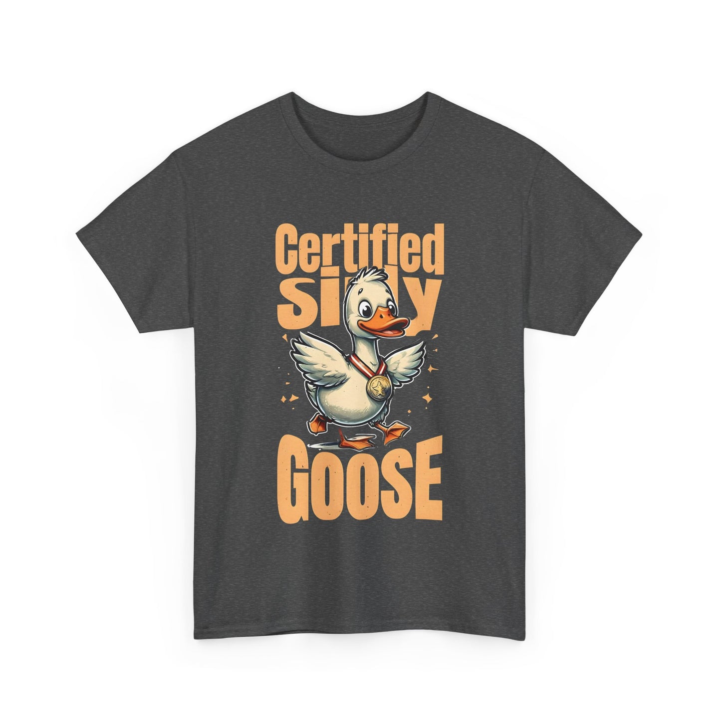 Certified Silly Goose Funny T-Shirt | Cute Goose Graphic Tee | Unisex Cotton Tee | Gift for Animal Lovers | Humor | Silly Goose Apparel