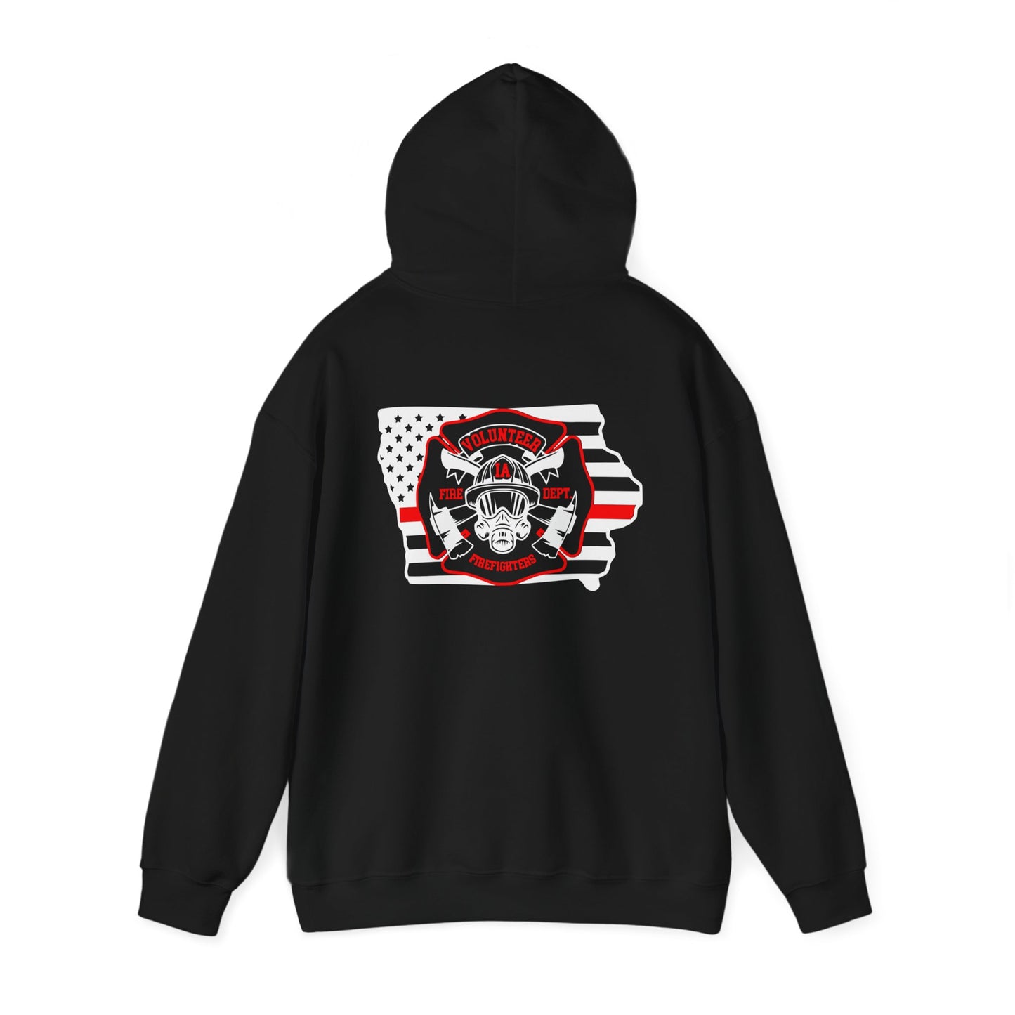 Iowa Volunteer Firefighter Hoodie | Unisex Gildan Heavy Hoodie