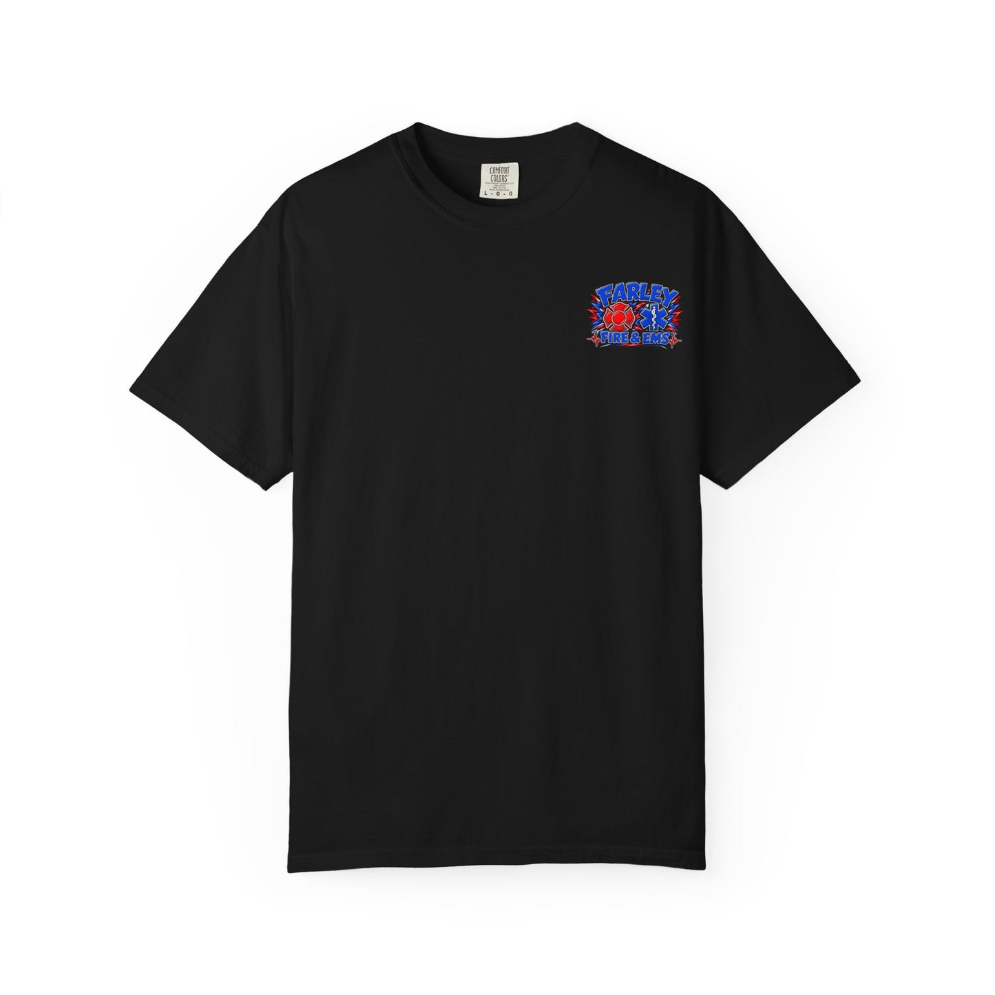 Cartoon Farley Fire & EMS T‑Shirt — Comfort Colors Unisex