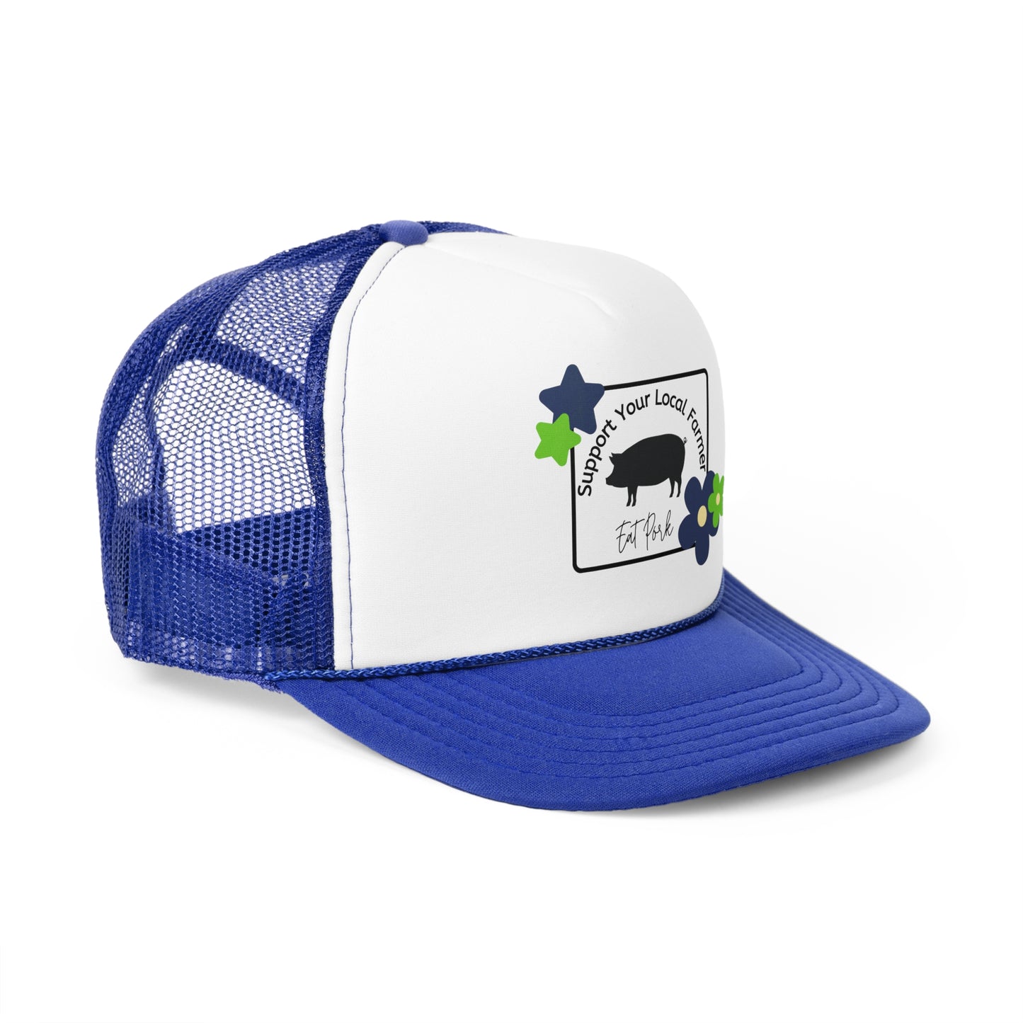 Support Local Farmers Trucker Hat - Eat Pork