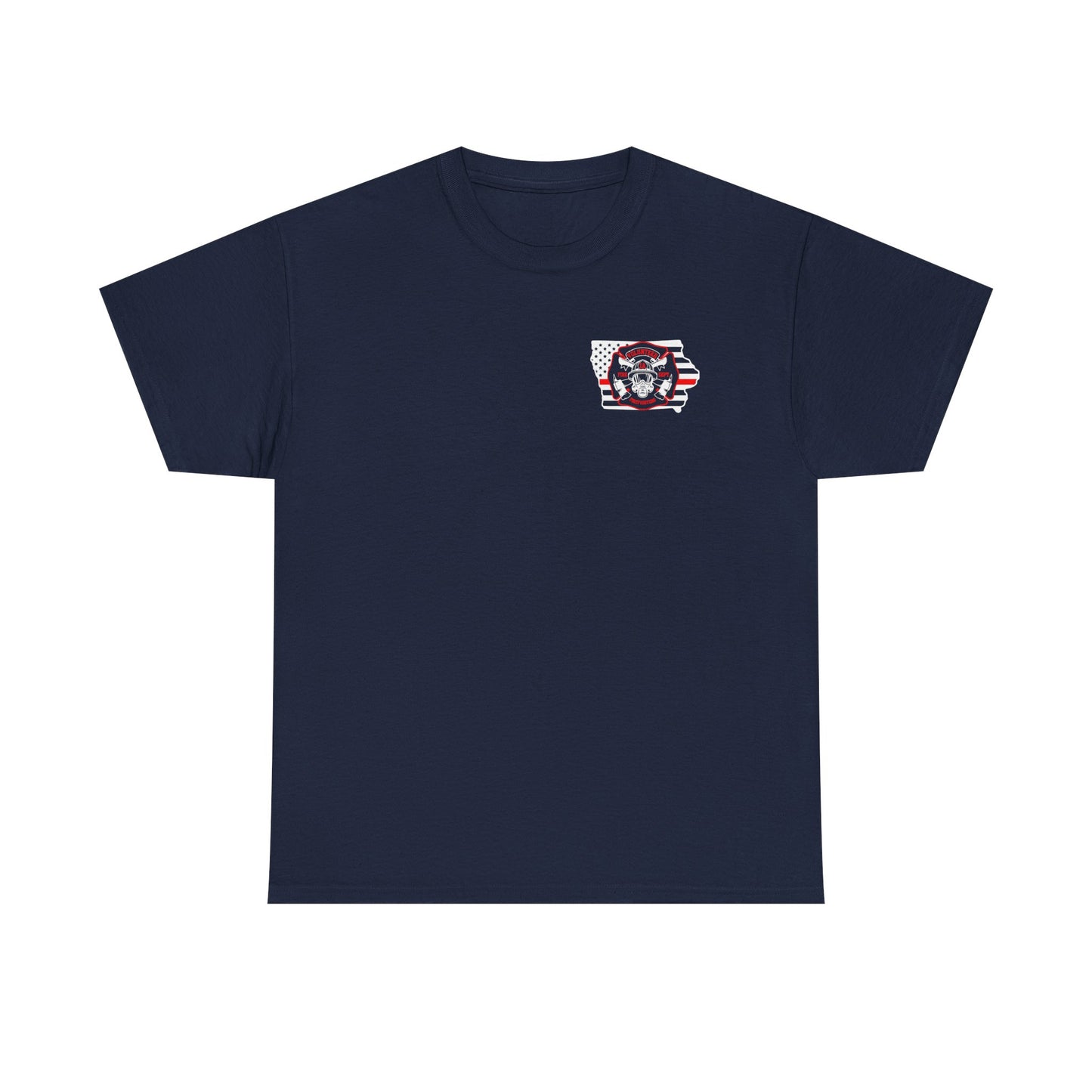 Iowa Volunteer Firefighter Shirt | Unisex Gildan Heavy Tee