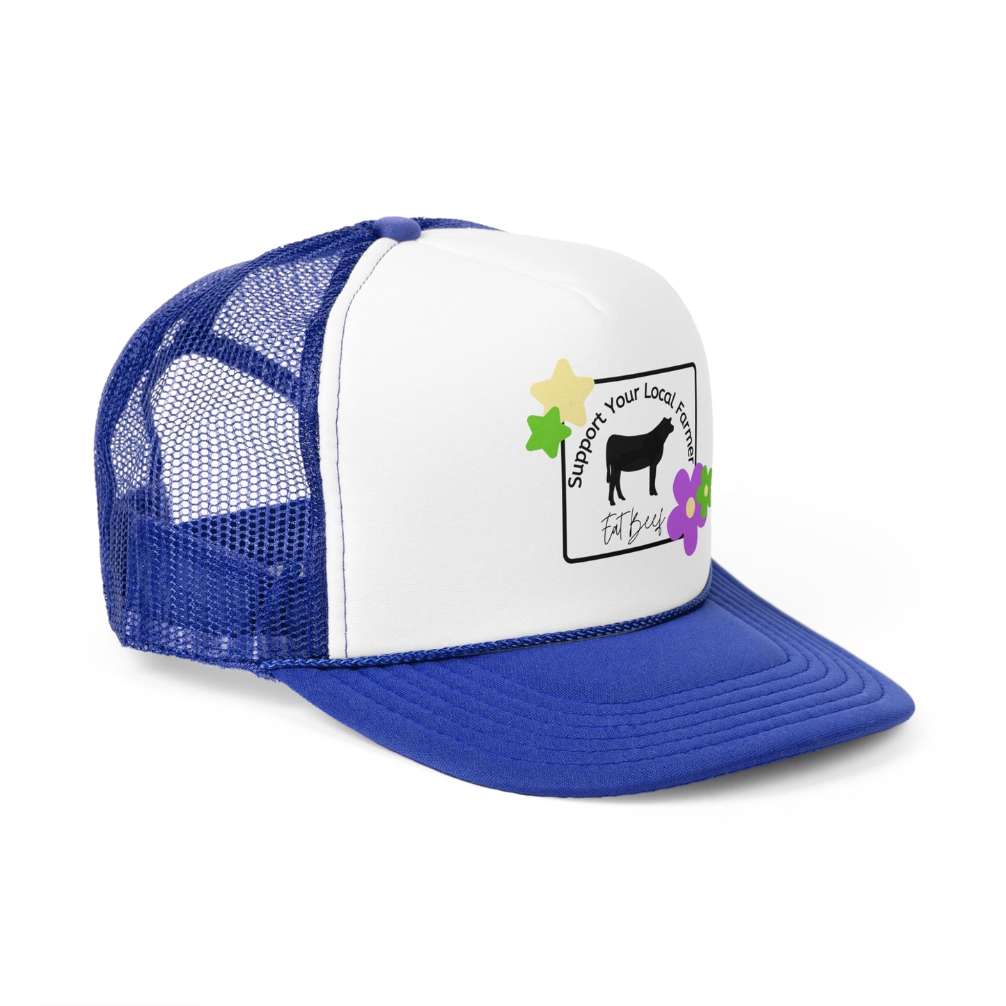 Support Your Local Farmer Eat Beef Trucker Hat