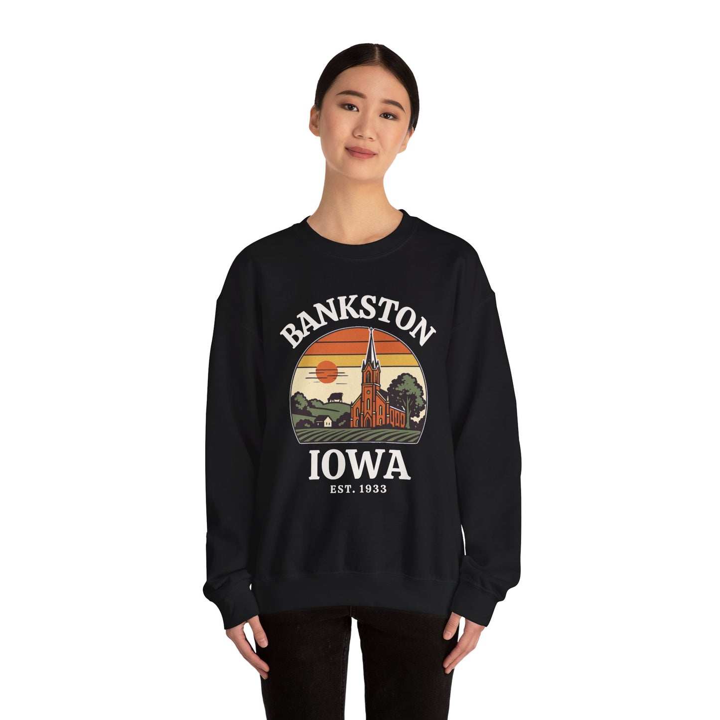 Bankston, IA - Crewneck Gildan Sweatshirt