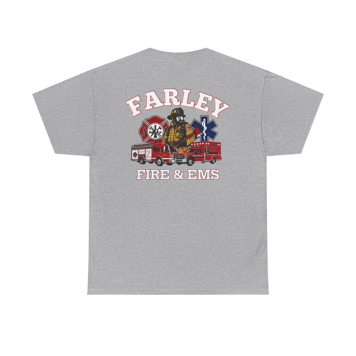 Farley Fire & EMS T-Shirt -Bunker Gear - Gildan Heavy Tee