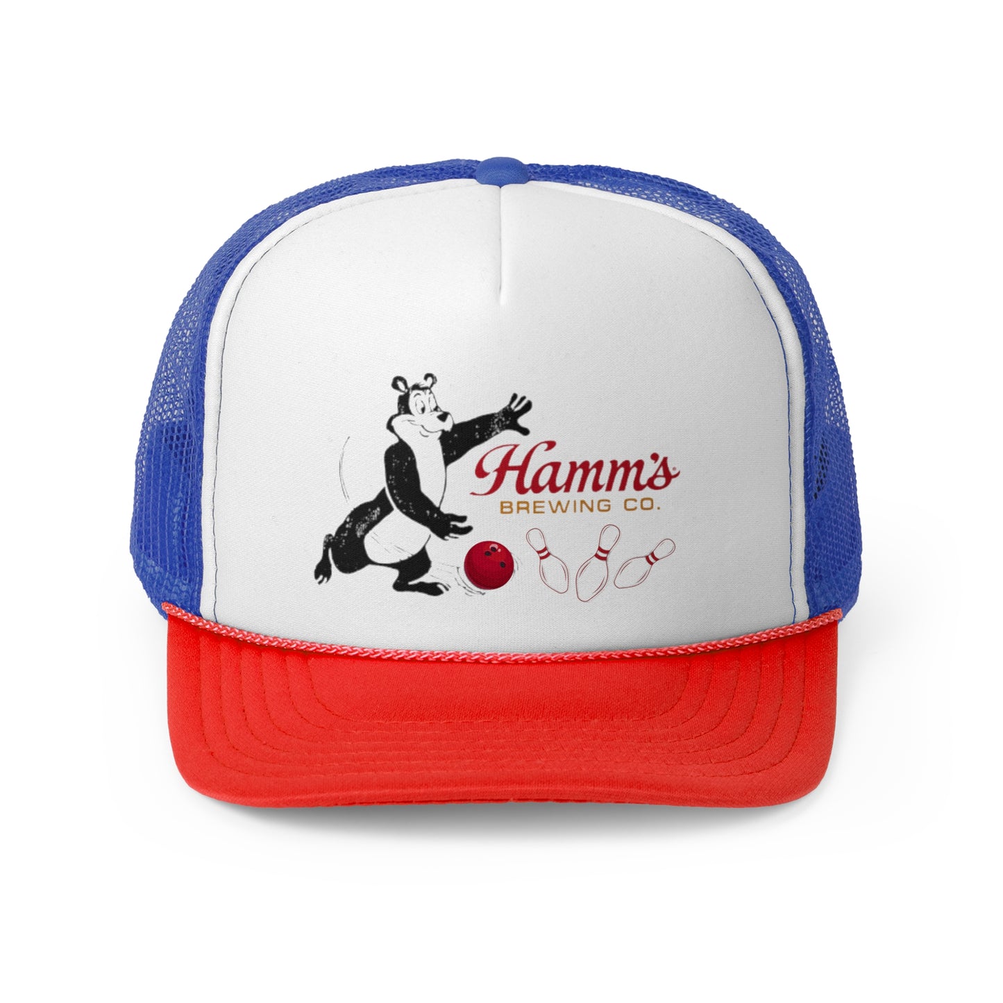 Vintage Hamms Bowling Trucker Hat | Retro Beer and Bowling