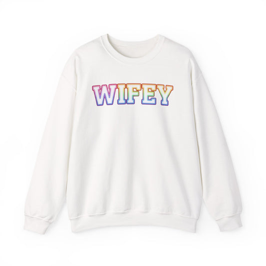 Wifey Sweatshirt | Unisex Heavy Blend™ Crewneck | Newlywed Gift, Mrs Sweatshirt, Anniversary Present