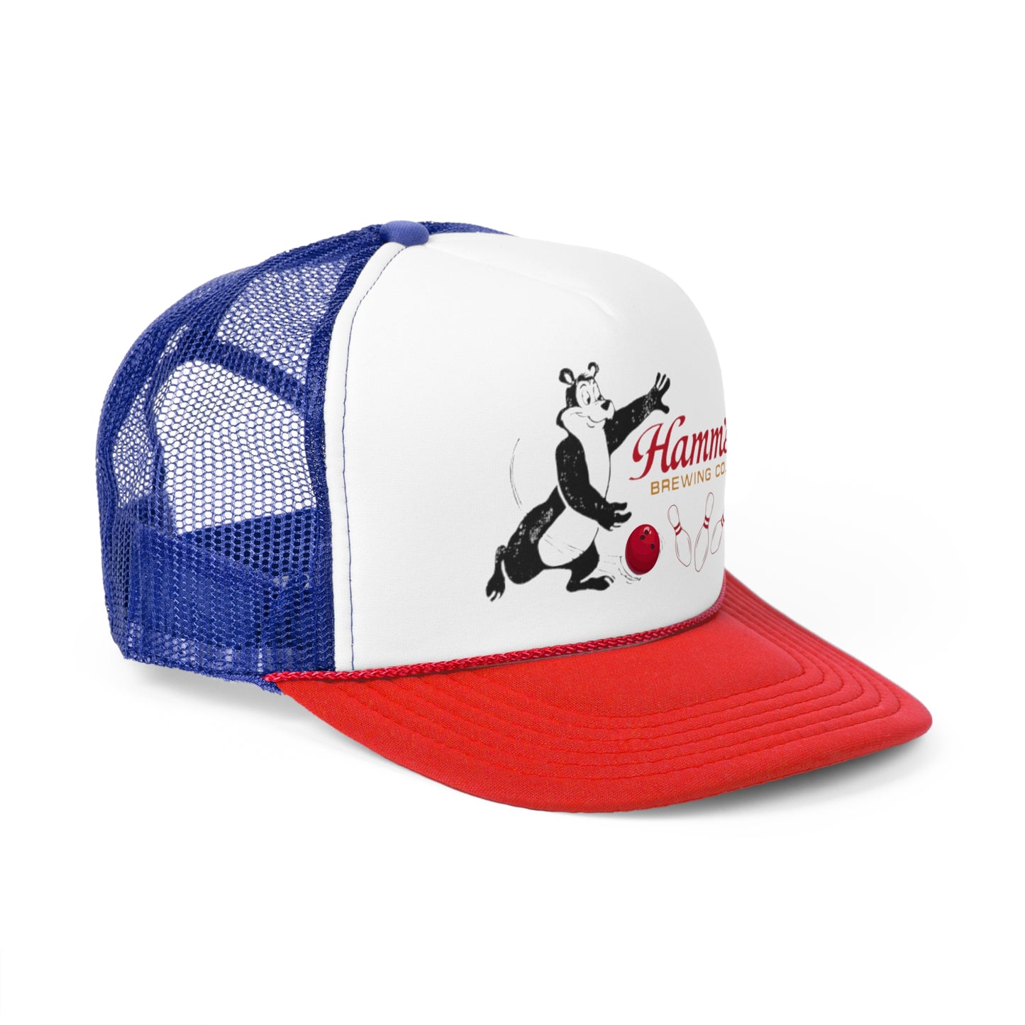 Vintage Hamms Bowling Trucker Hat | Retro Beer and Bowling