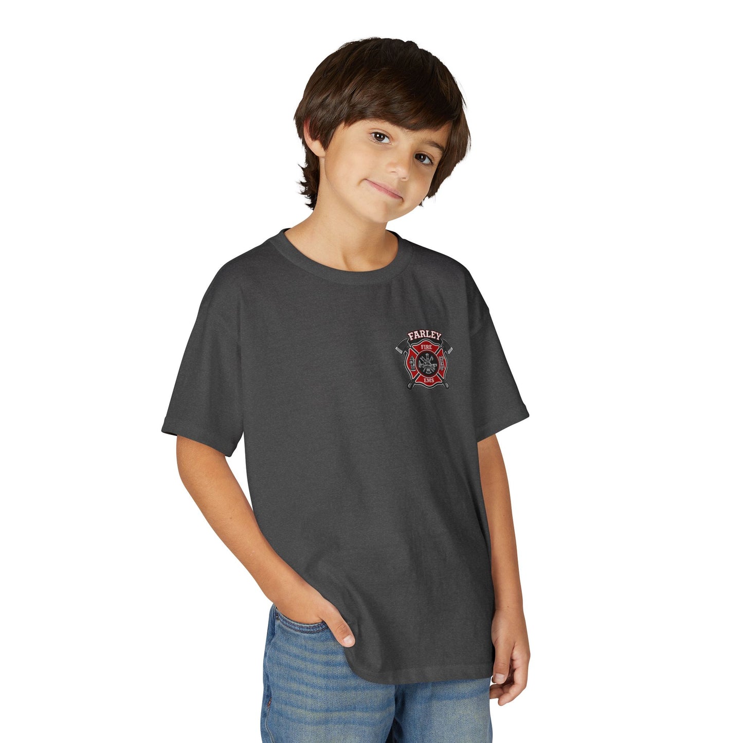 Farley Fire & EMS T-Shirt -Bunker Gear - YOUTH Gildan