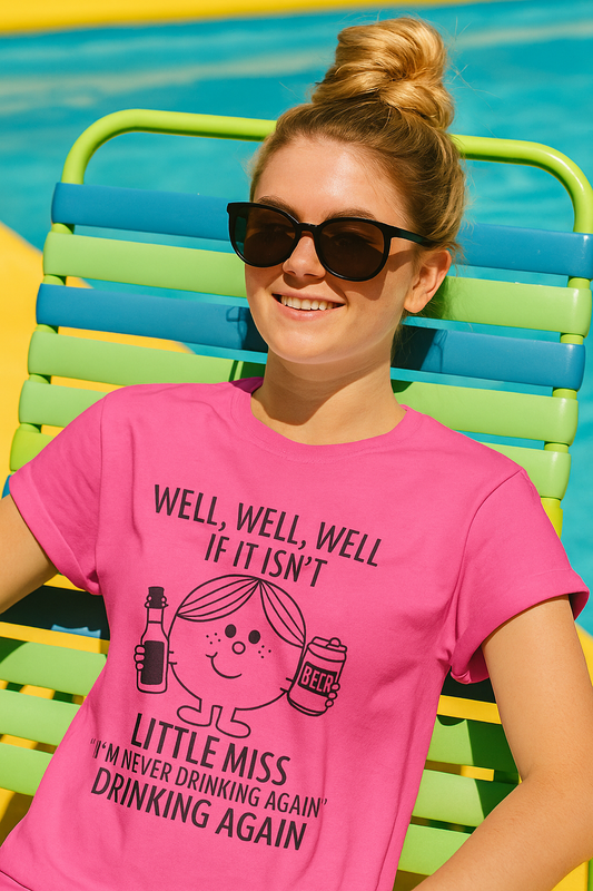 Little Miss "I'm Never Drinking Again" Drinking Again – Comfort Colors Tee