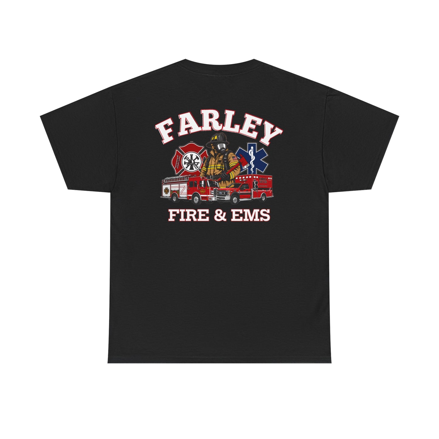 Farley Fire & EMS T-Shirt -Bunker Gear - Gildan Heavy Tee