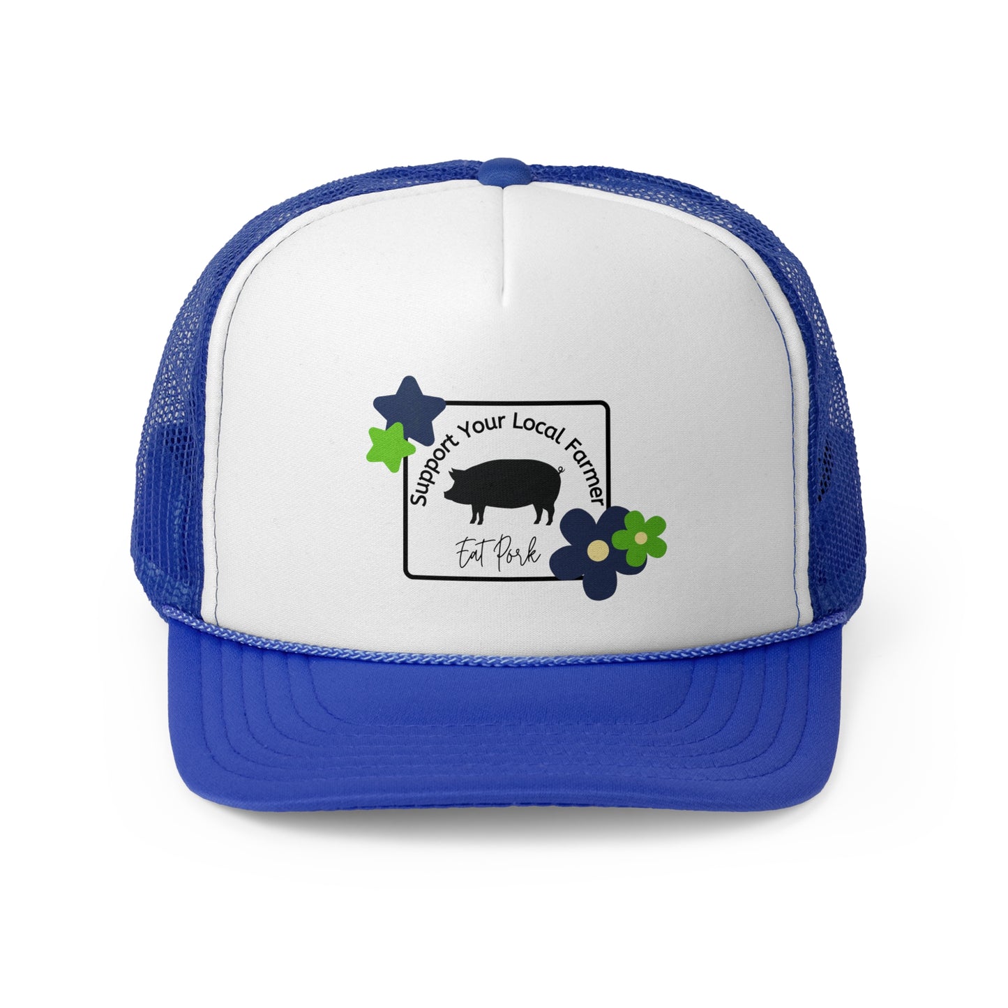 Support Local Farmers Trucker Hat - Eat Pork