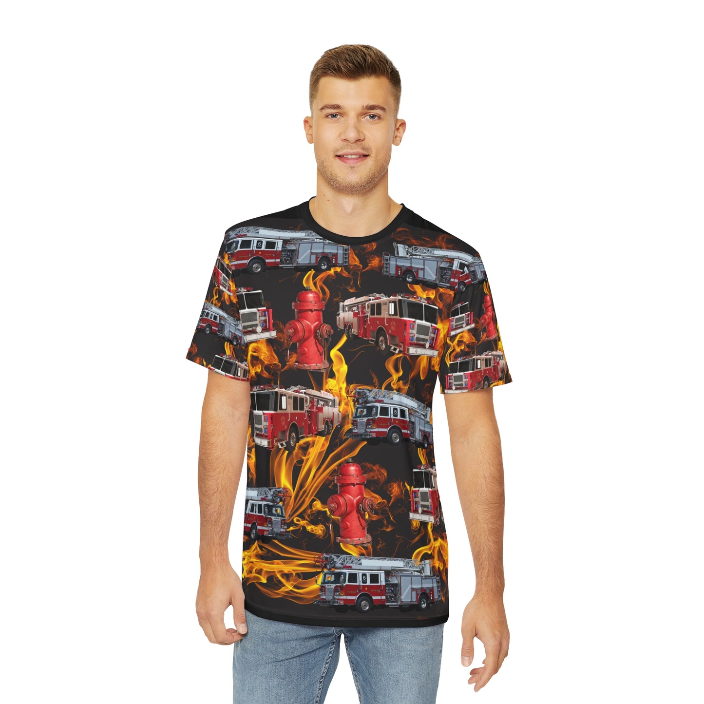 Firefighter All Over Print Shirt