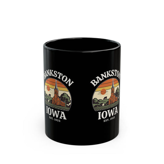 Bankston, Iowa - Black Mug