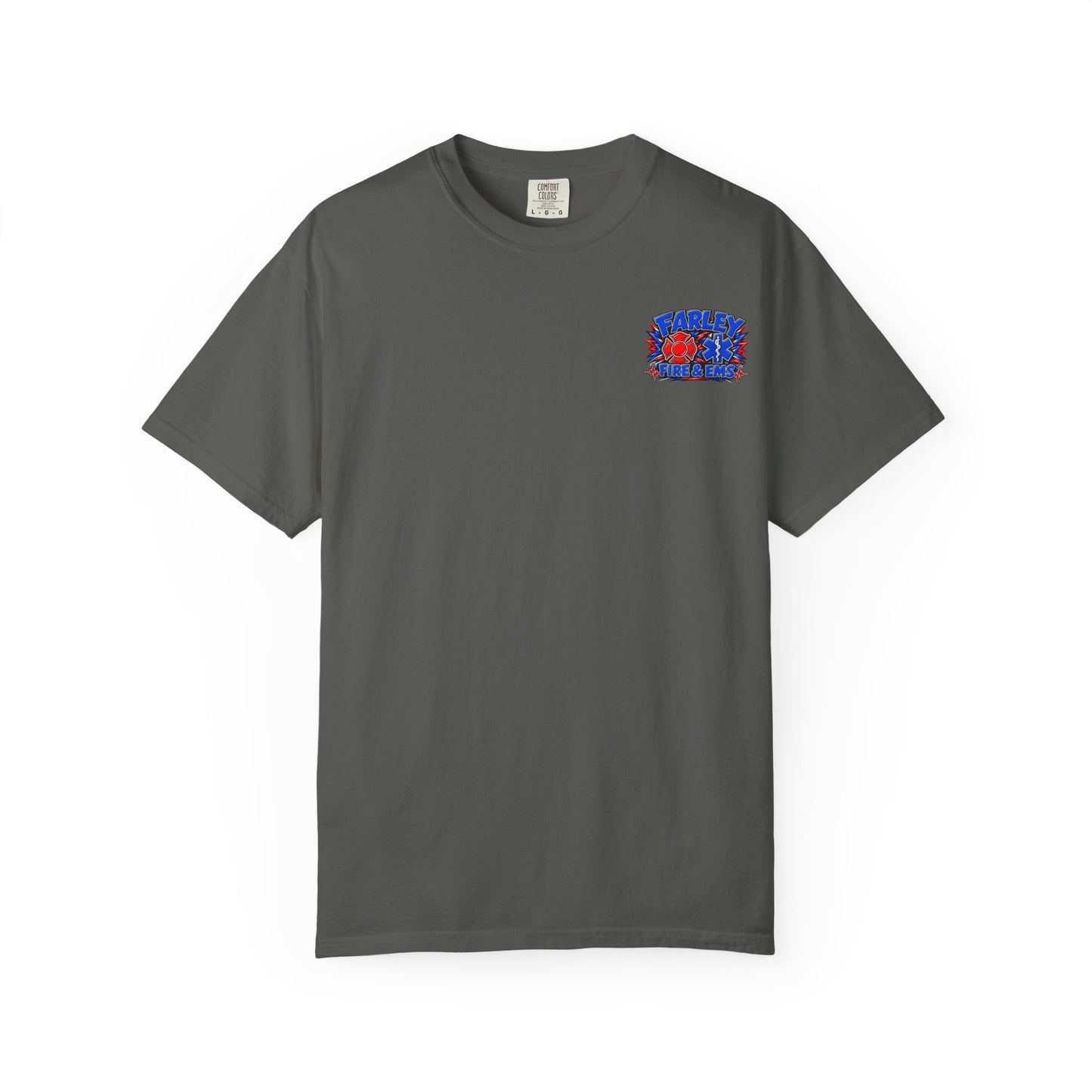 Cartoon Farley Fire & EMS T‑Shirt — Comfort Colors Unisex