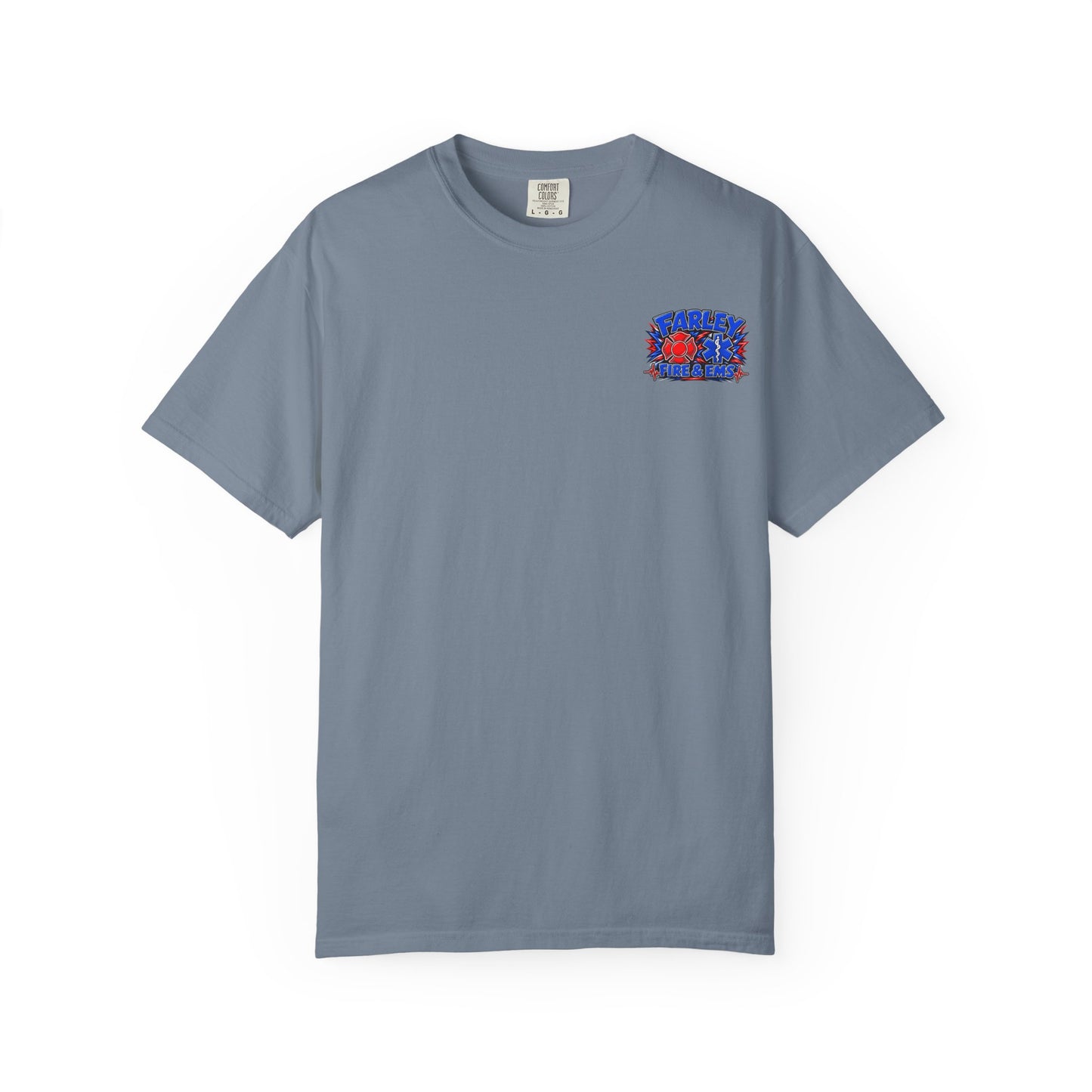 Cartoon Farley Fire & EMS T‑Shirt — Comfort Colors Unisex