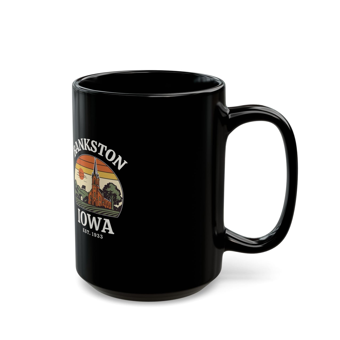 Bankston, Iowa - Black Mug