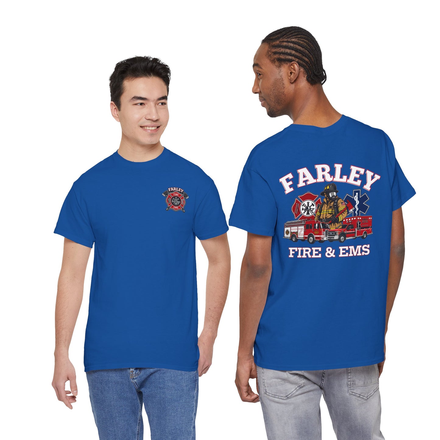 Farley Fire & EMS T-Shirt -Bunker Gear - Gildan Heavy Tee
