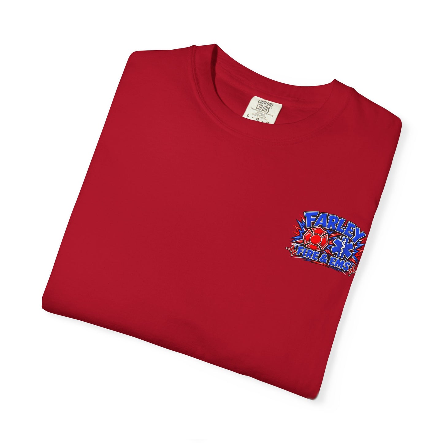 Cartoon Farley Fire & EMS T‑Shirt — Comfort Colors Unisex