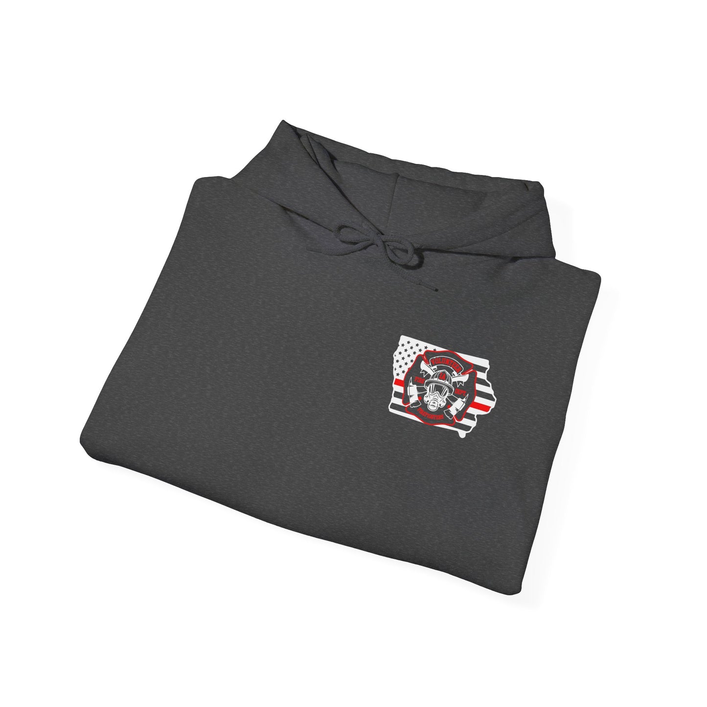 Iowa Volunteer Firefighter Hoodie | Unisex Gildan Heavy Hoodie