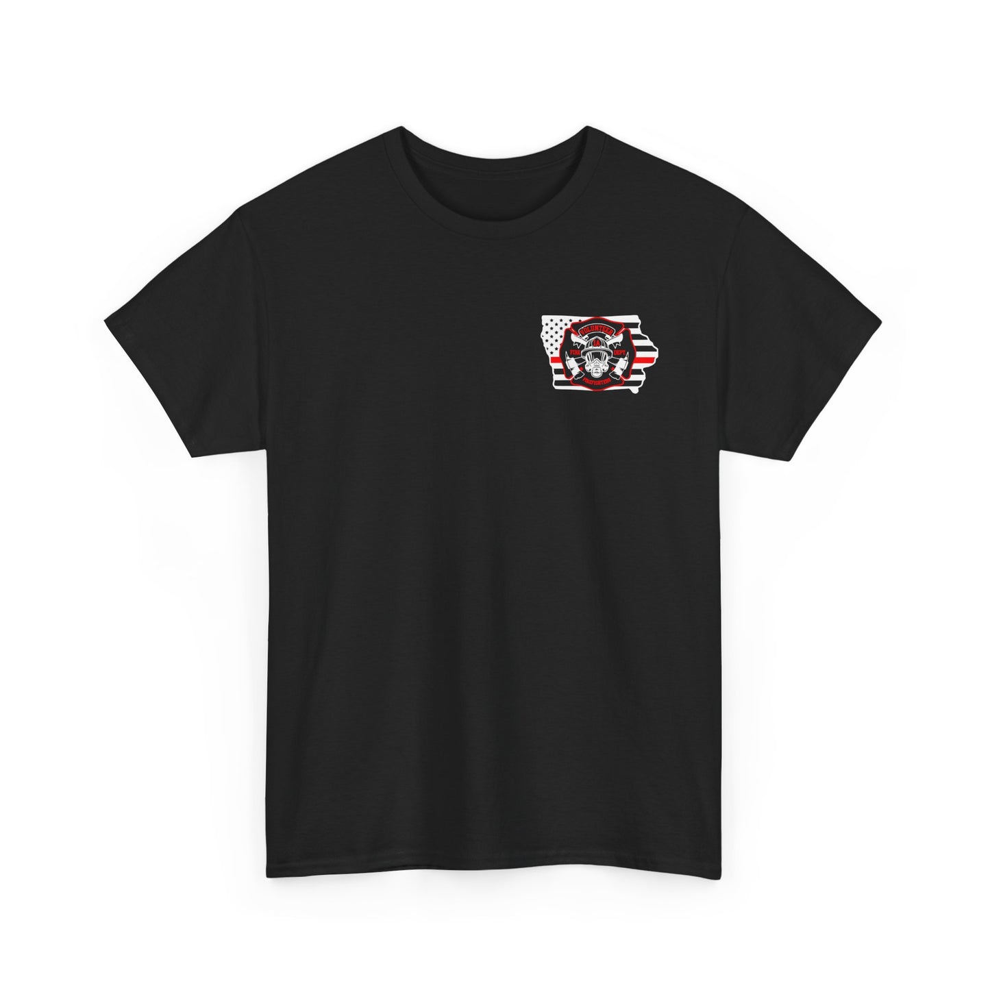Iowa Volunteer Firefighter Shirt | Unisex Gildan Heavy Tee