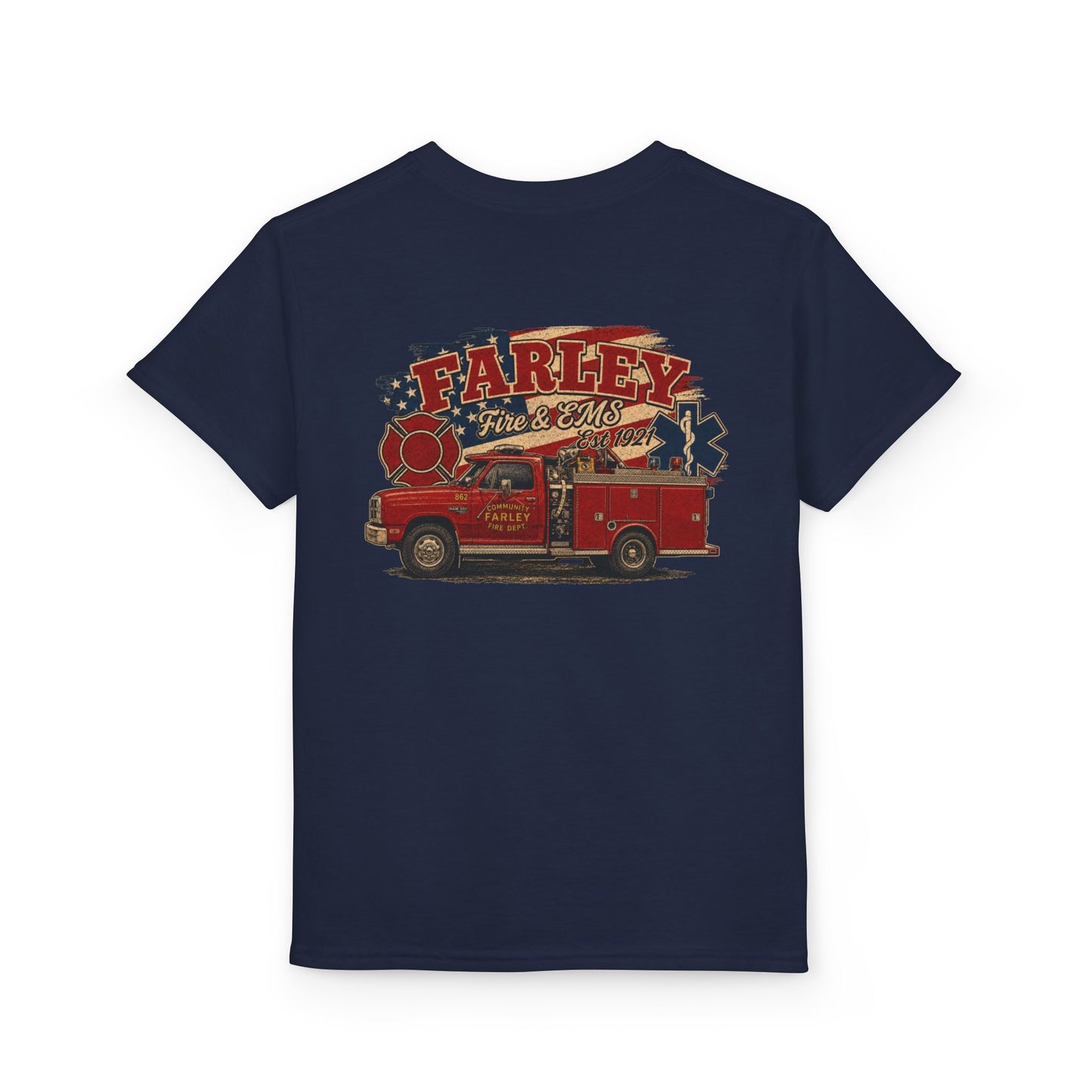 Vintage Farley Fire & EMS Youth - Gildan