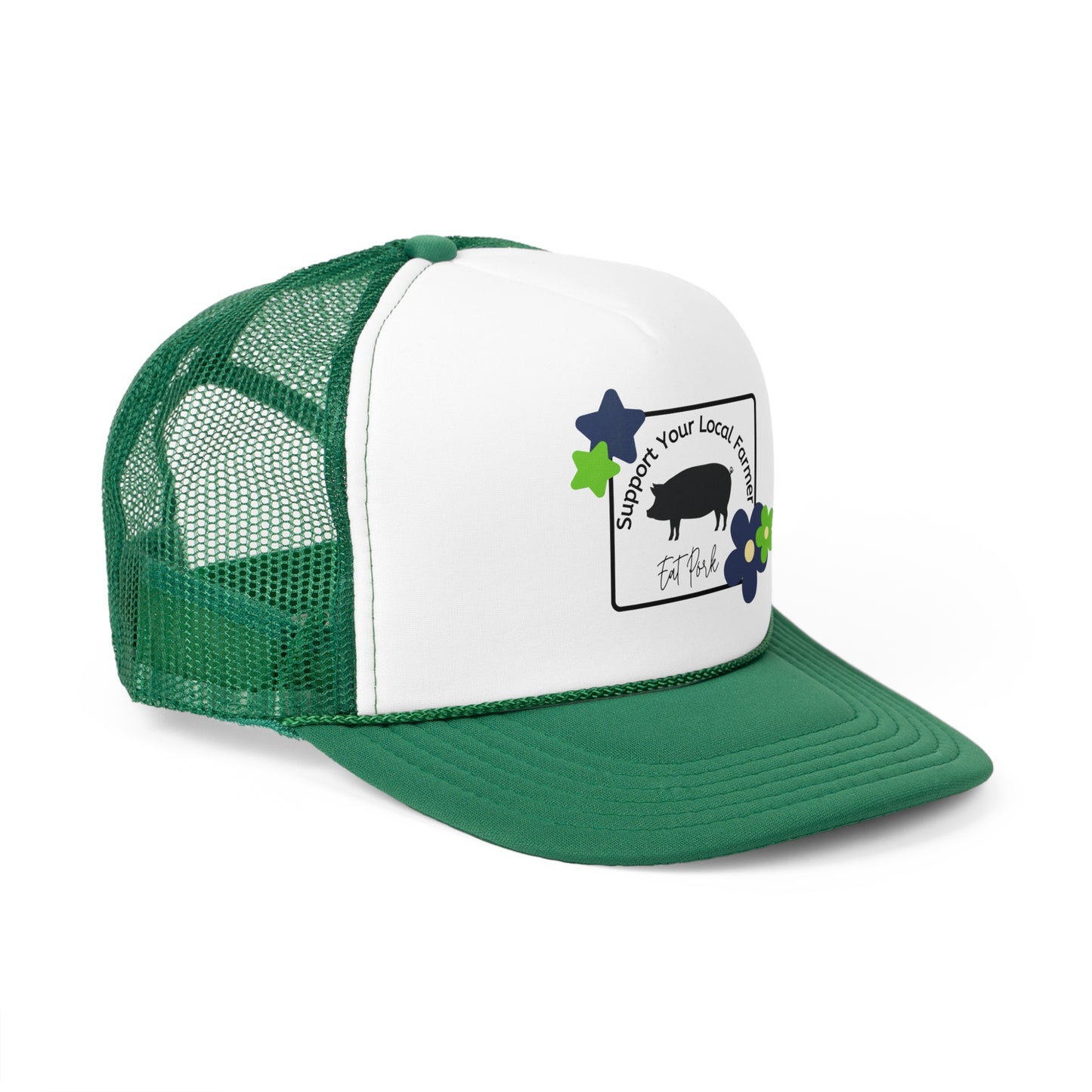 Support Local Farmers Trucker Hat - Eat Pork